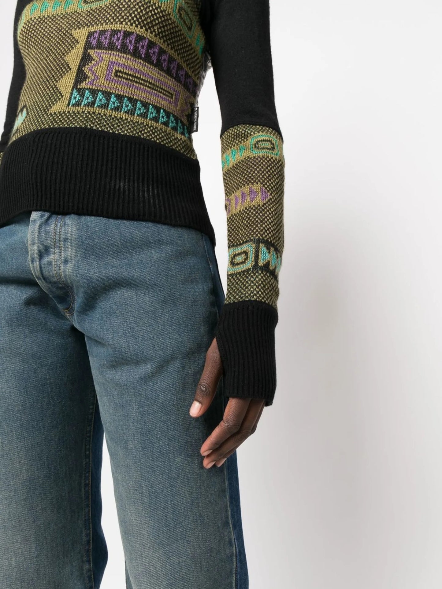 Knit Mélange Hybrid jumper