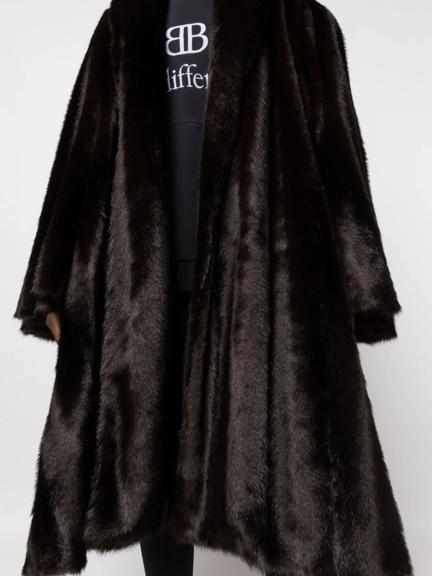 oversized faux fur coat