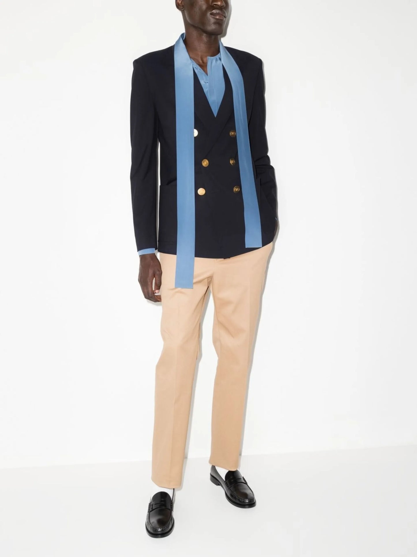 double-breasted blazer