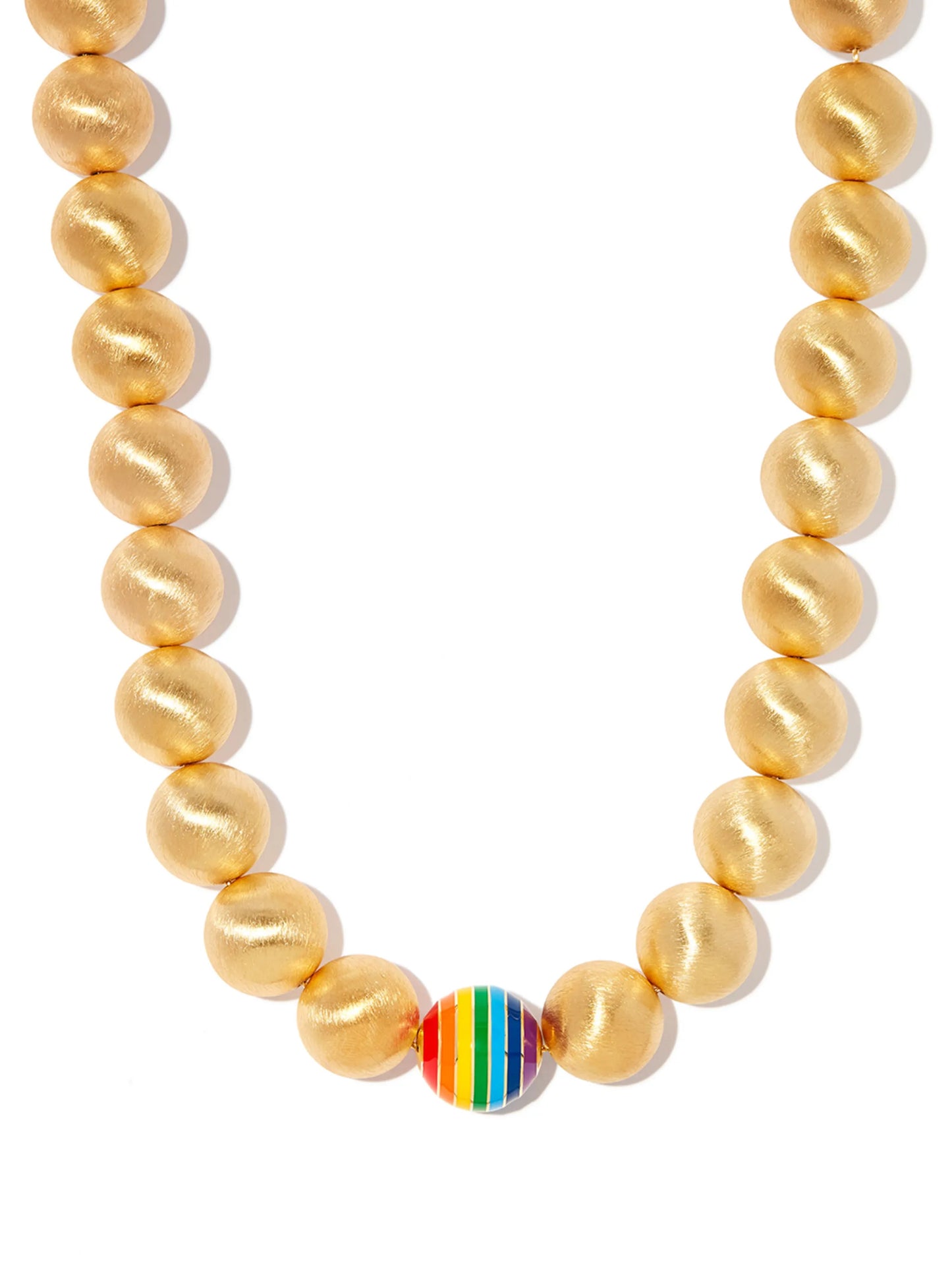 14kt yellow gold enamel necklace