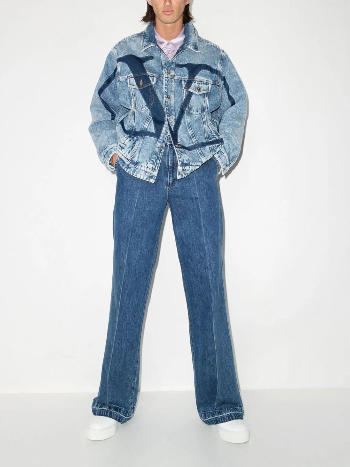 VLogo Signature straight-leg jeans