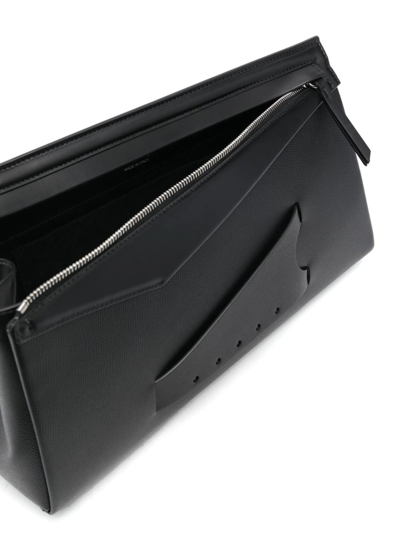 Snatched leather tote bag