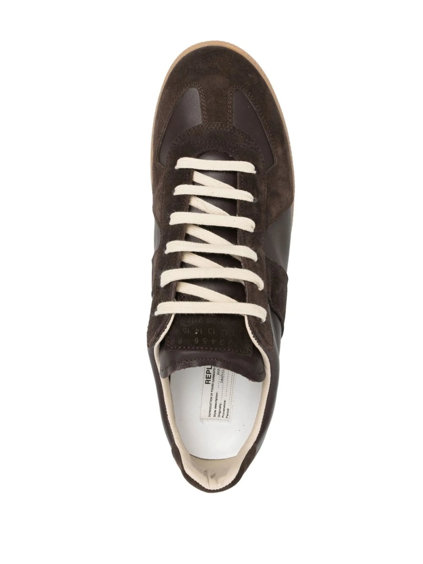 Replica low-top leather sneakers