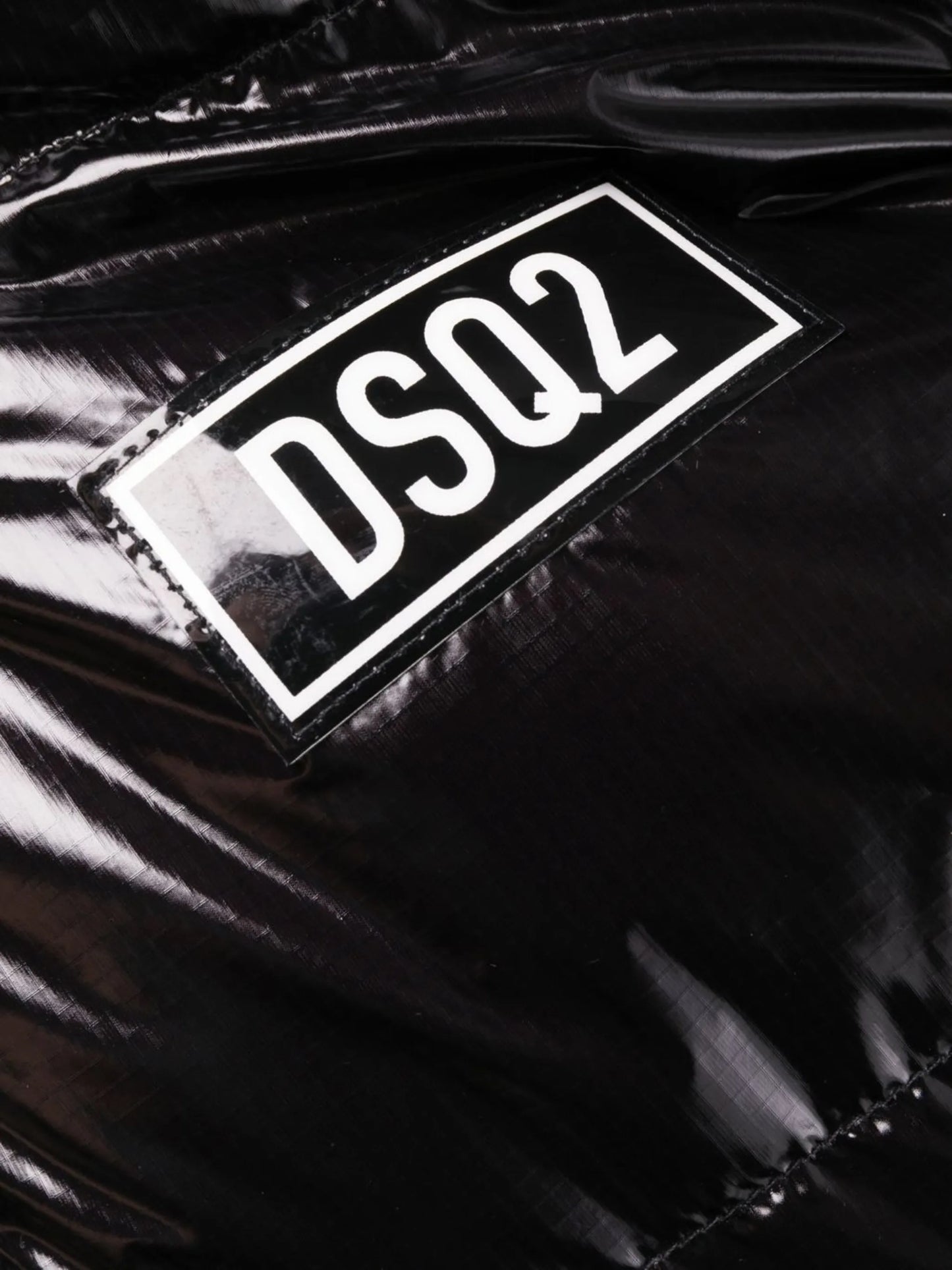 logo patch puffer jacket