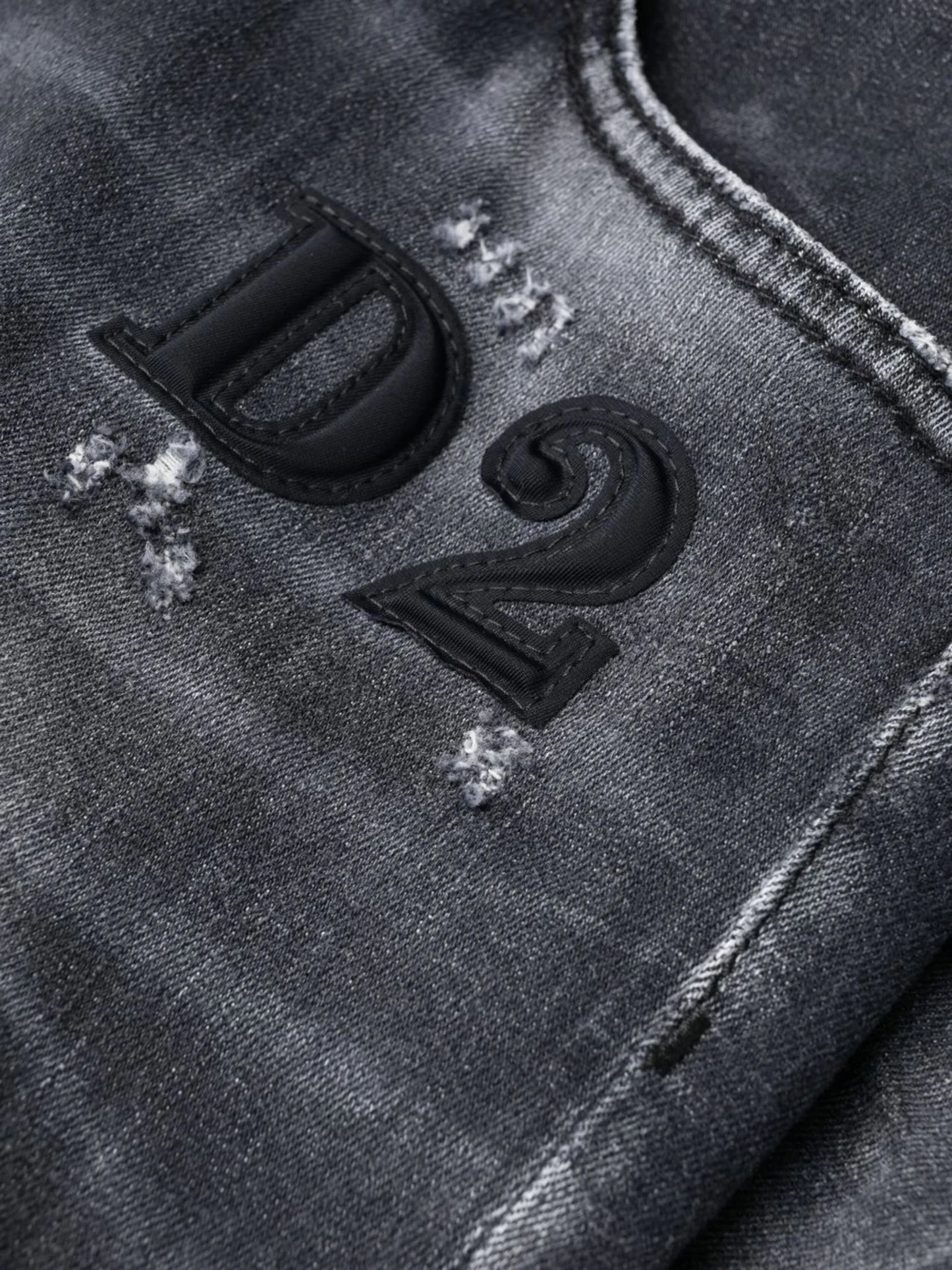 faded skinny-fit jeans