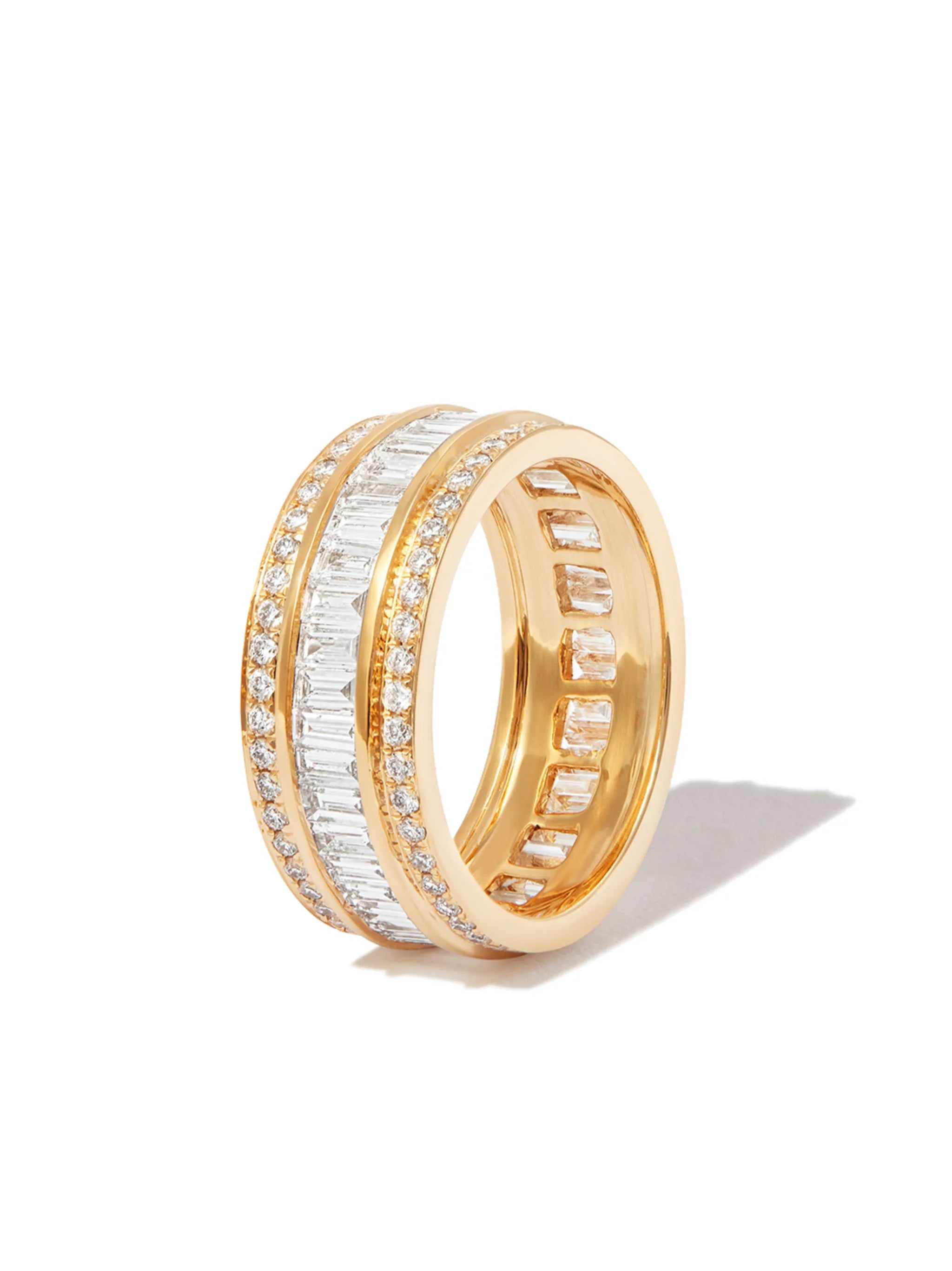 18kt yellow gold diamond eternity ring