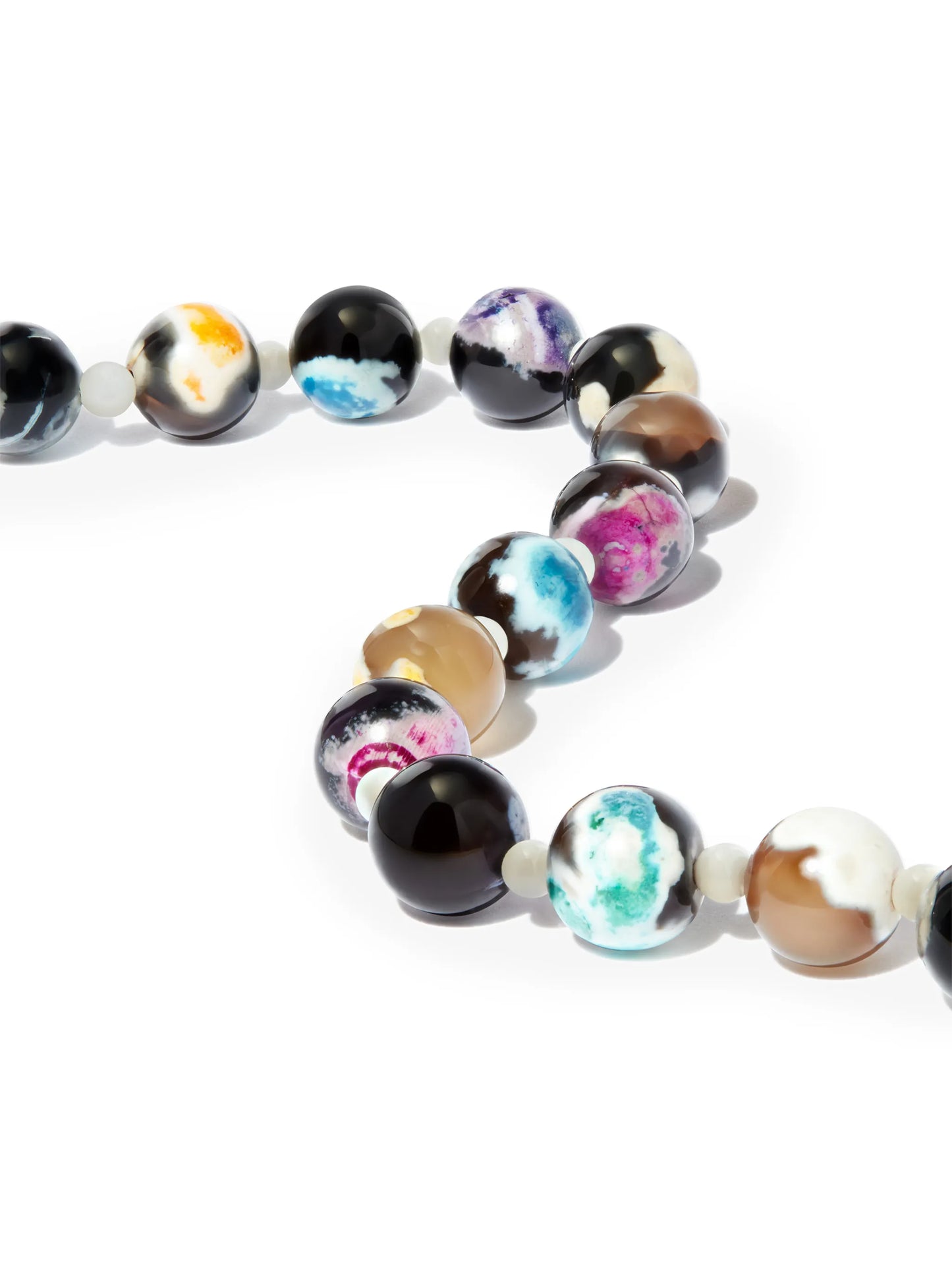 rainbow bead necklace