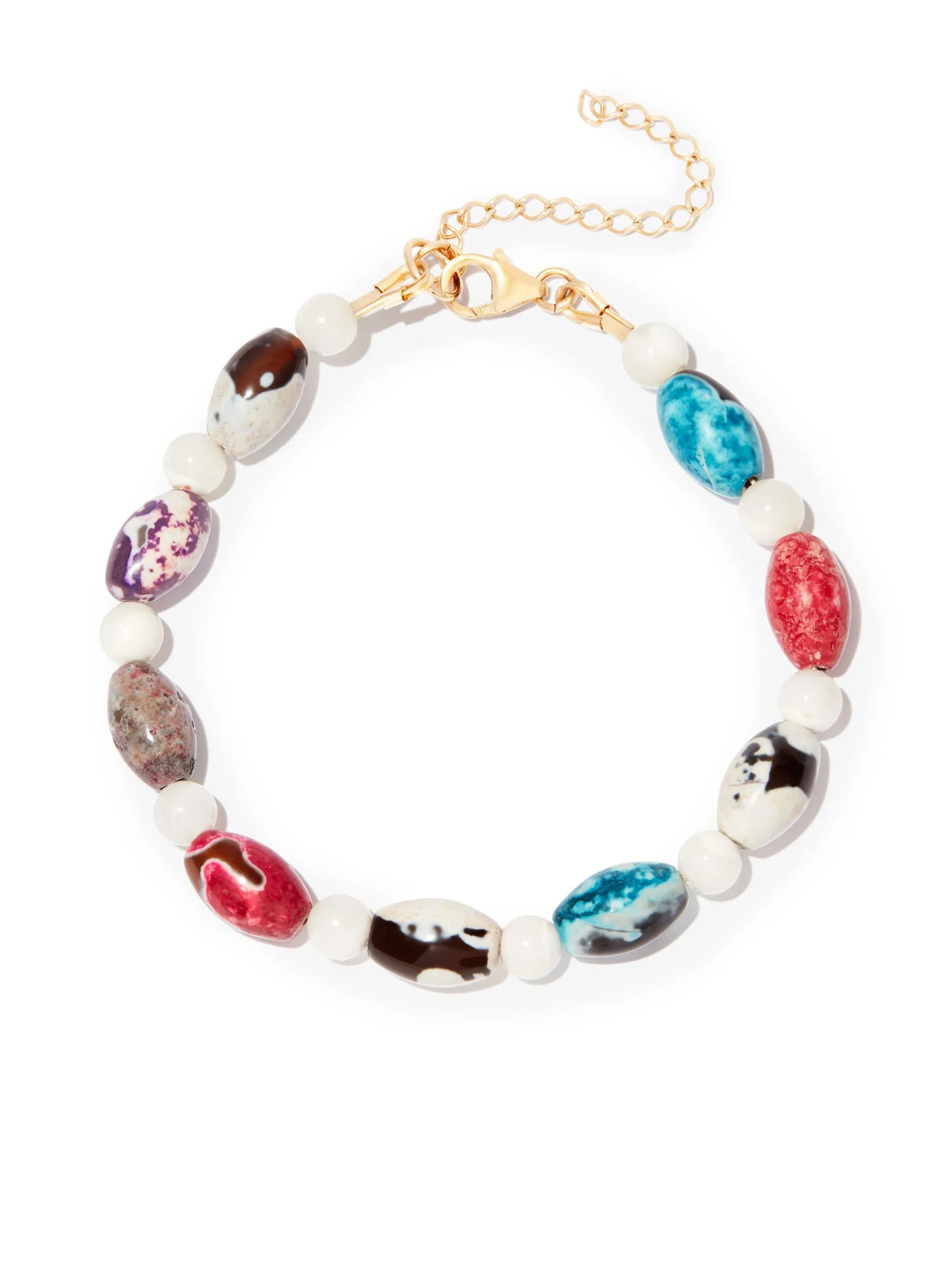 rainbow bead bracelet