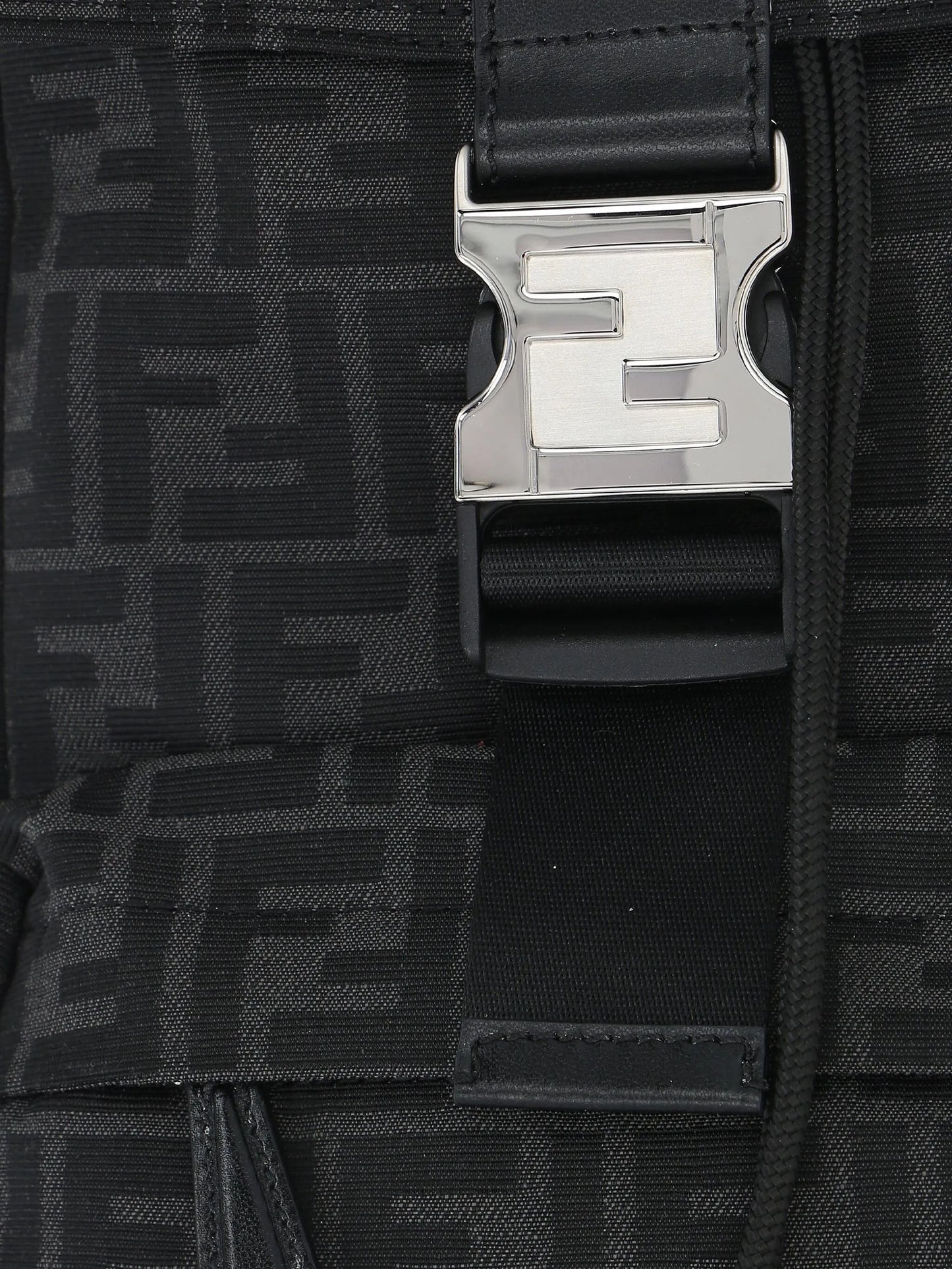 monogram logo-print backpack