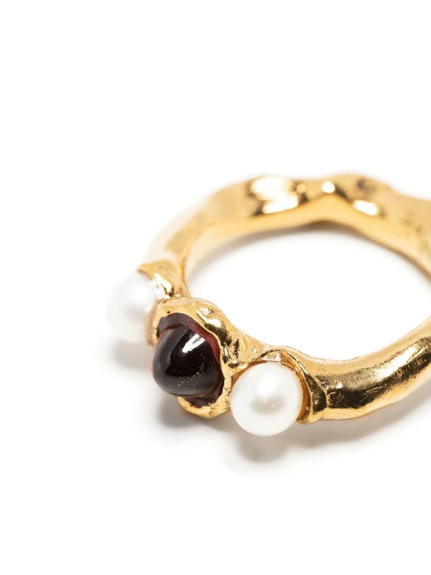 The Nocturnal Desire cabochon gemstone ring