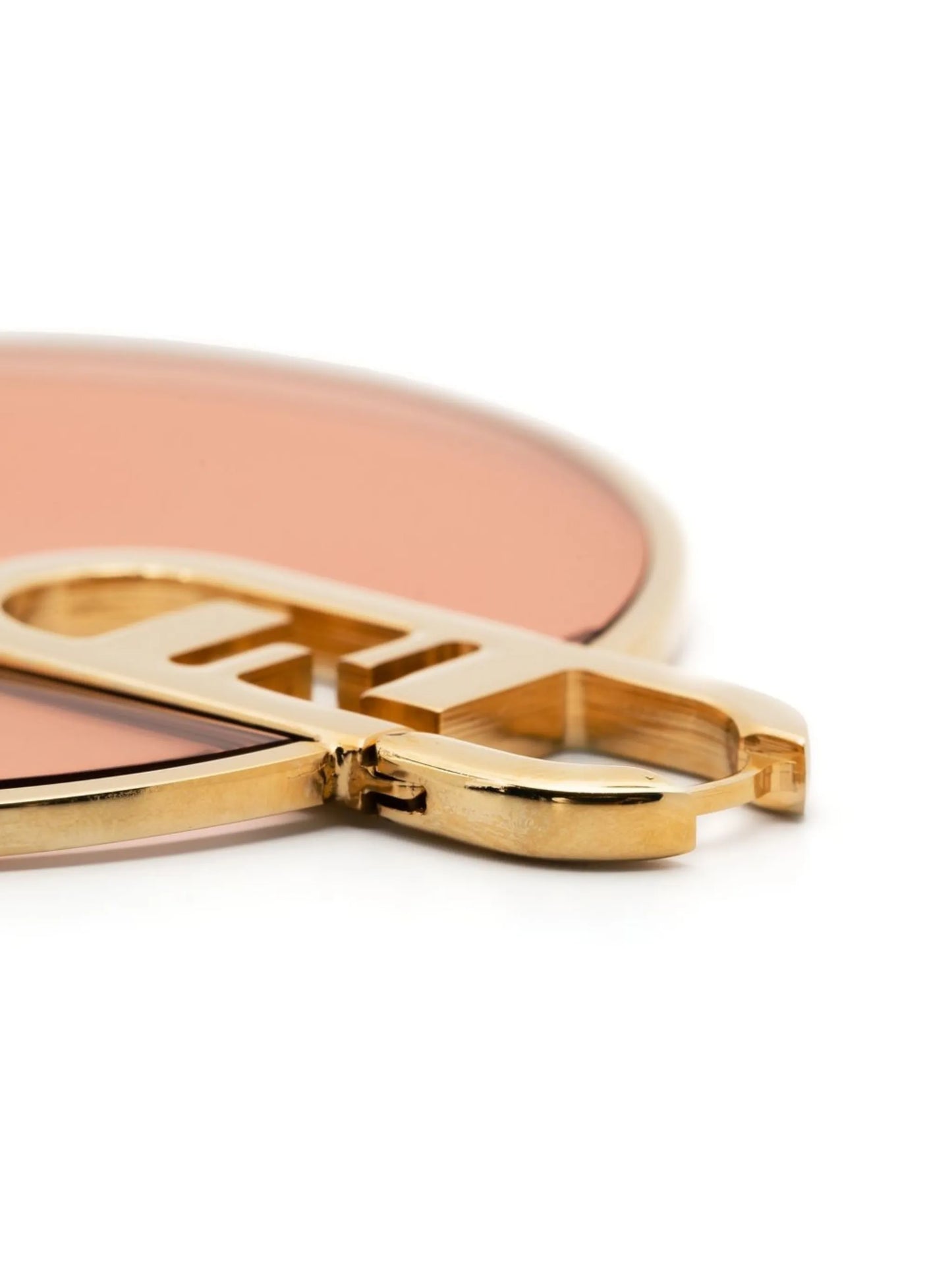 signature FF circular earrings