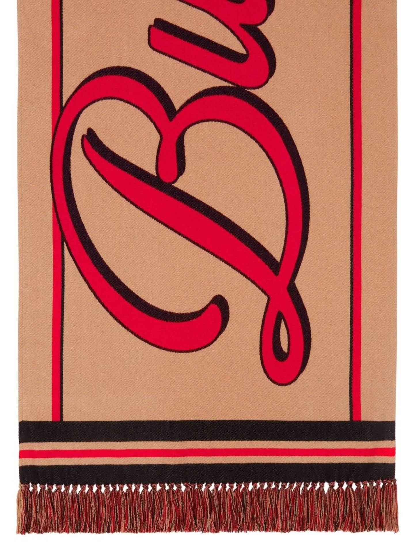 logo-embroidered scarf