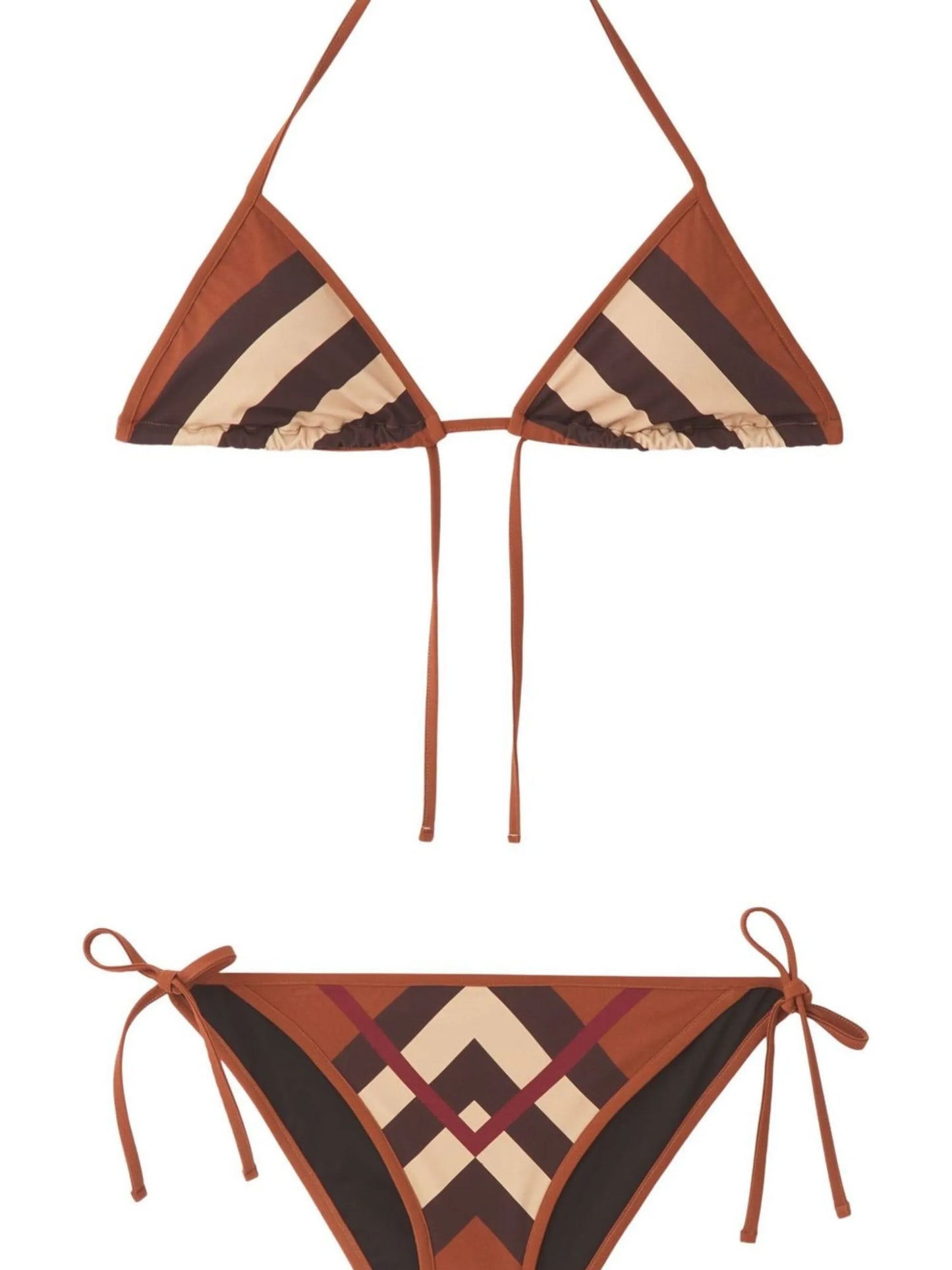 Chevron Check triangle bikini
