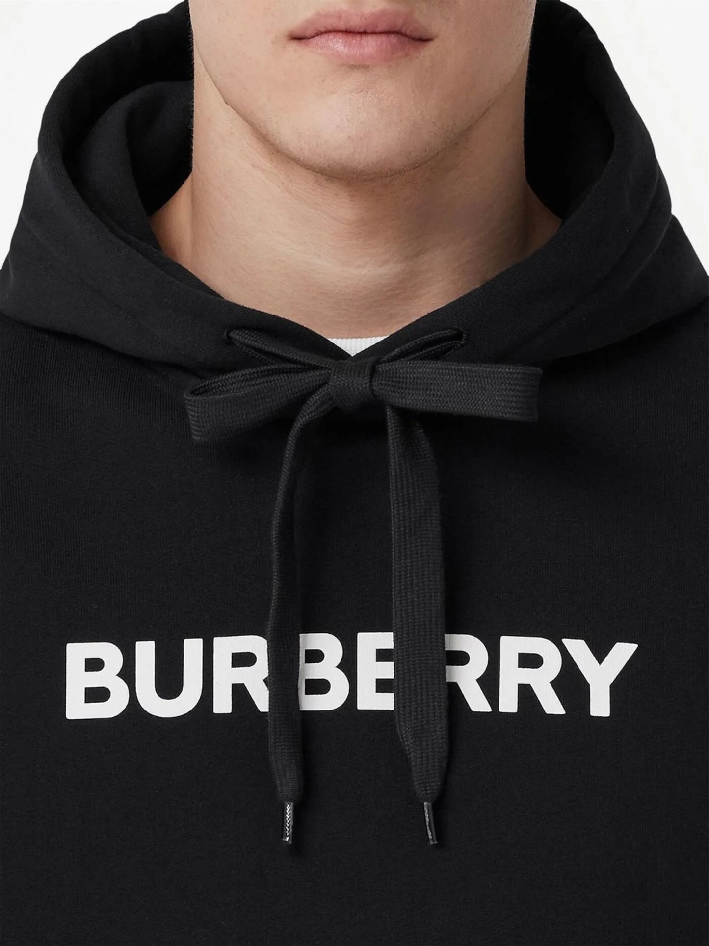 logo-print cotton hoodie