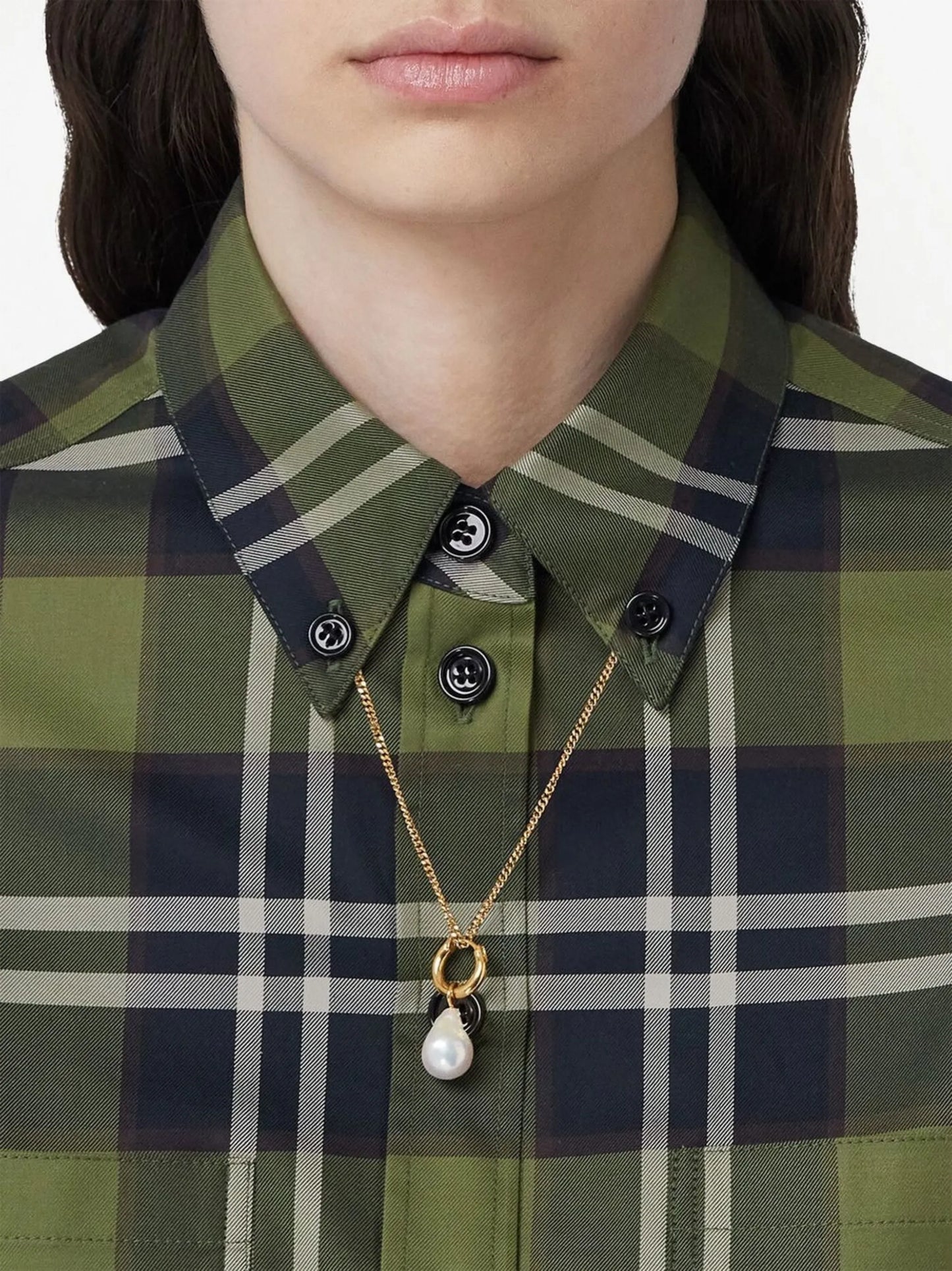 Vintage Check-print shirt