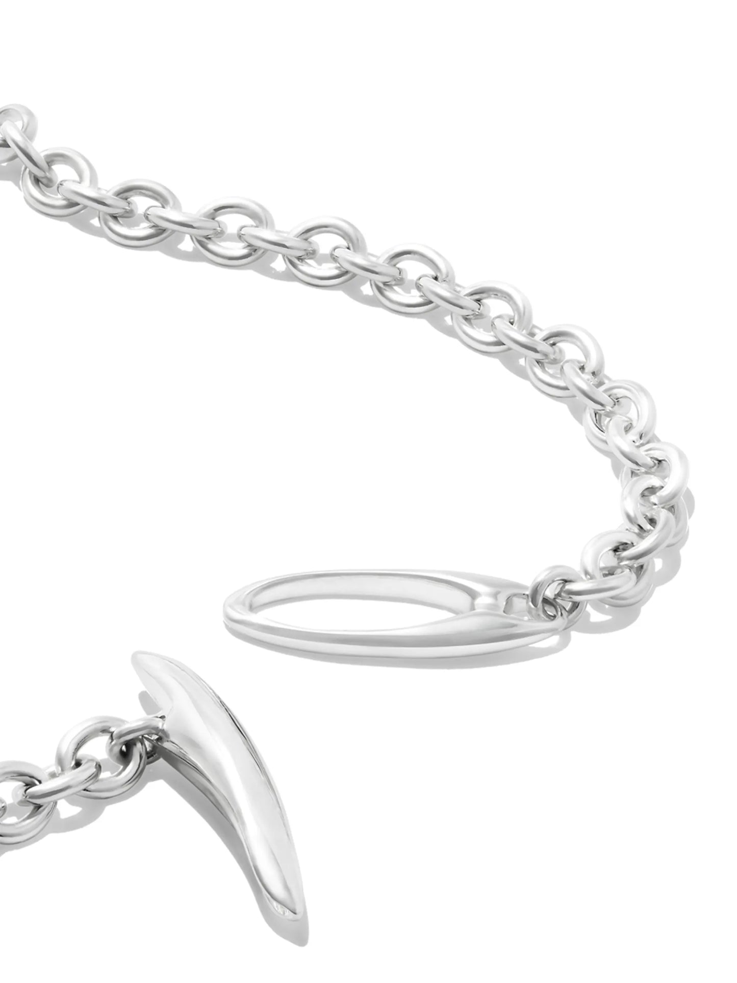sterling silver mixed-chain necklace
