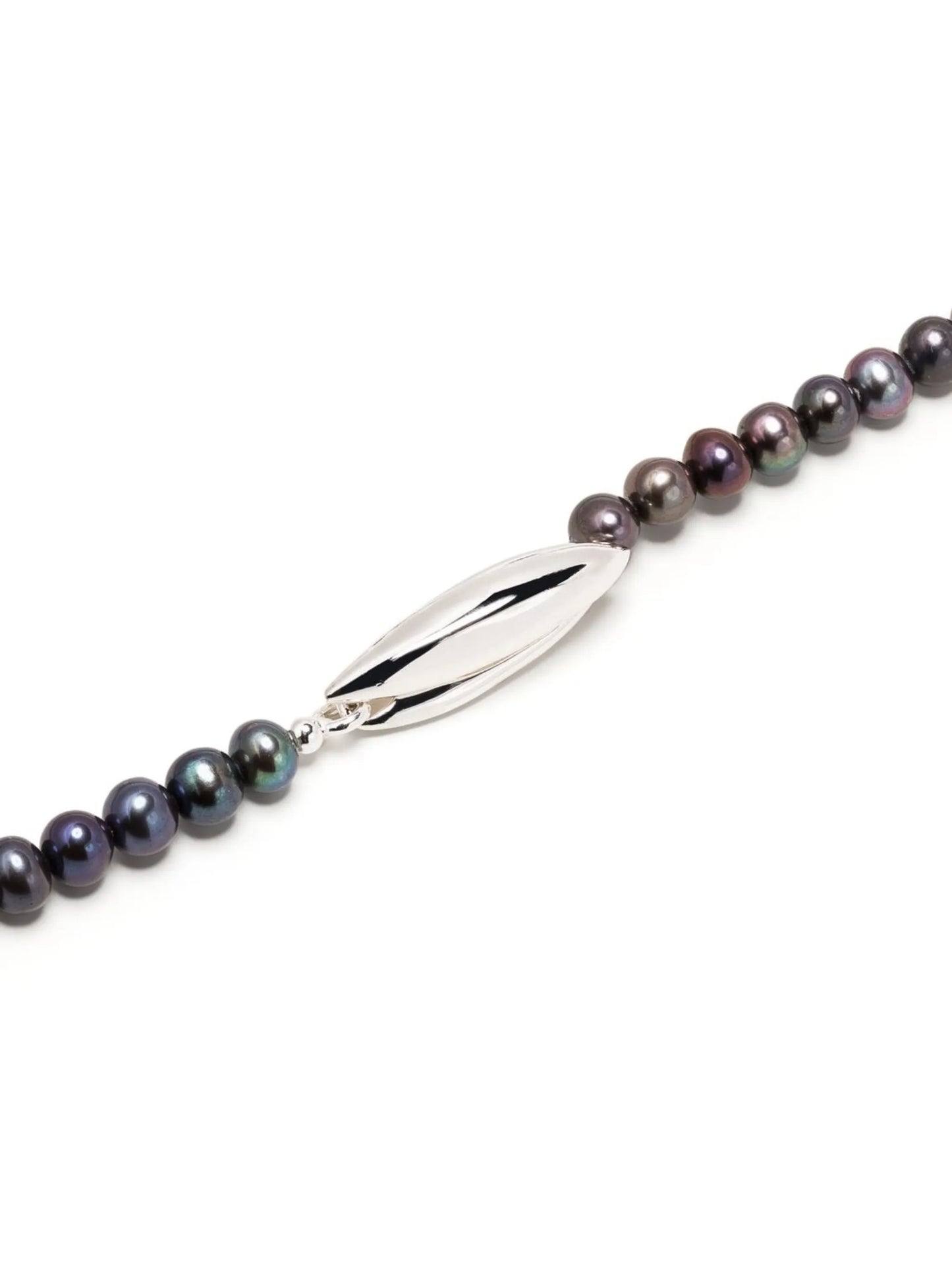 silver pearl pendant necklace