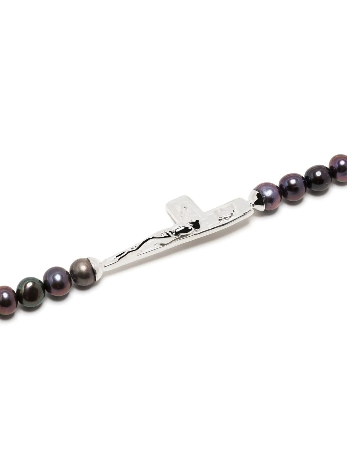 silver pearl choker