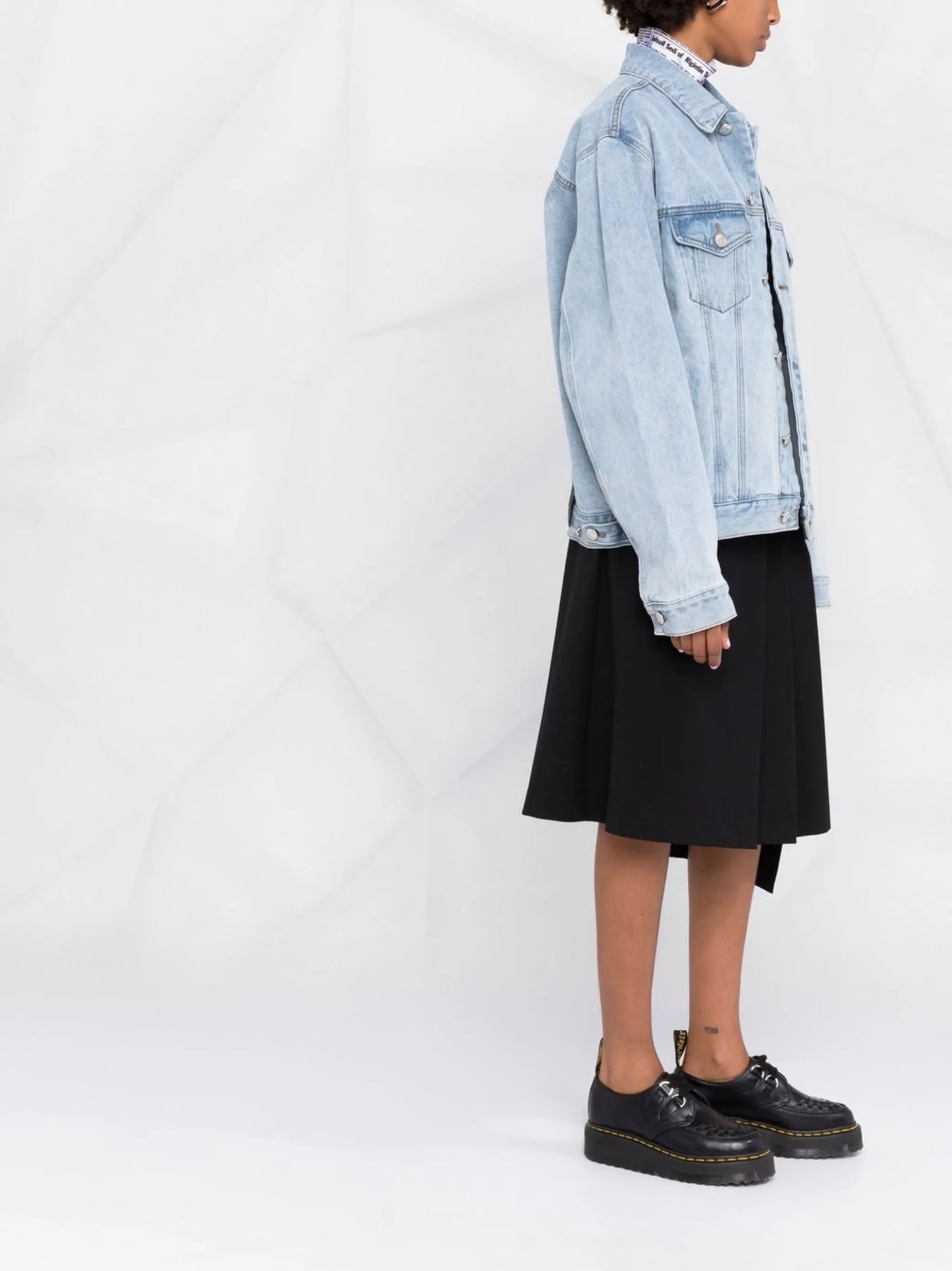 logo-patch denim jacket
