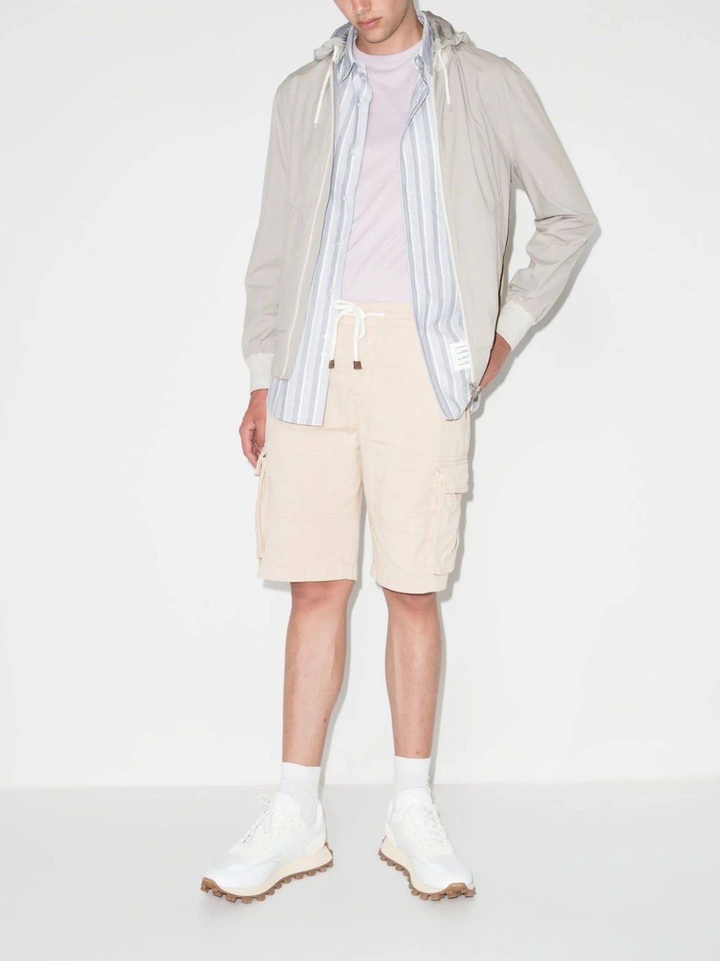 water-resistant hooded jacket