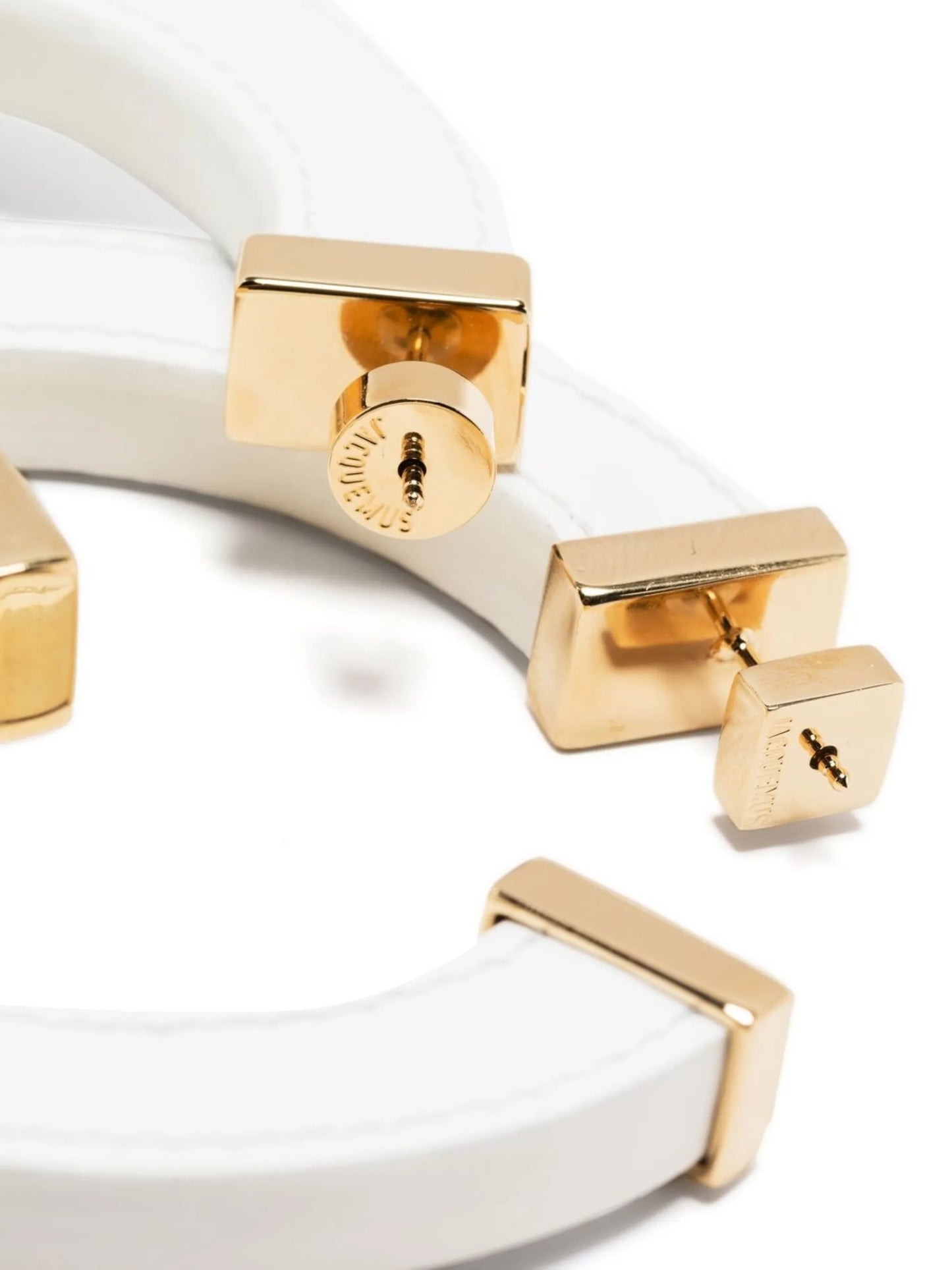 La Creole Linu leather hoop earrings