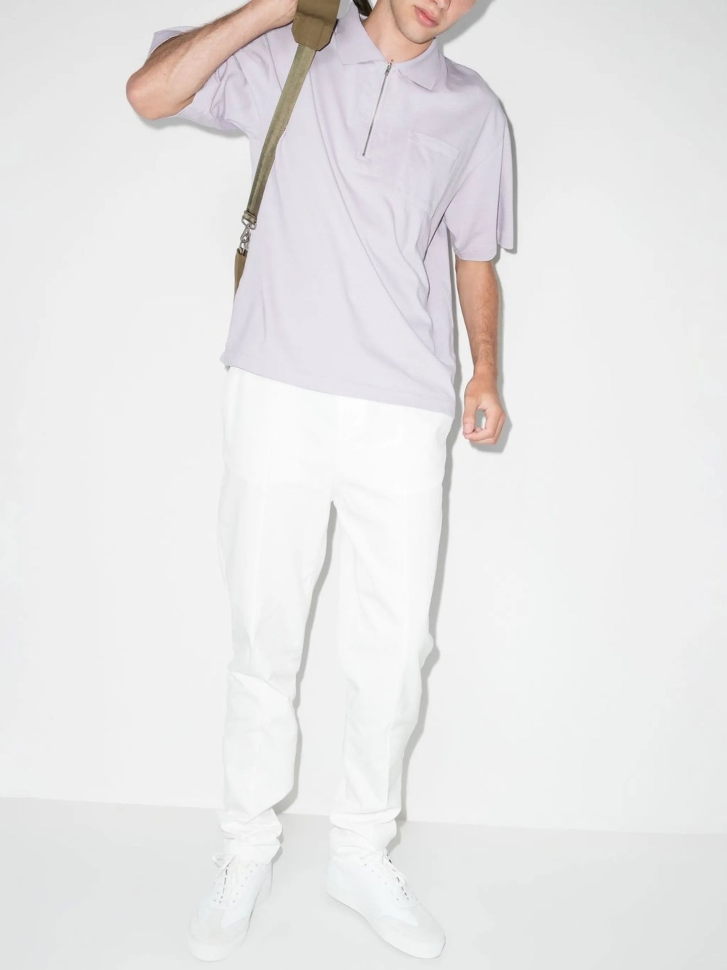drawstring chino trousers