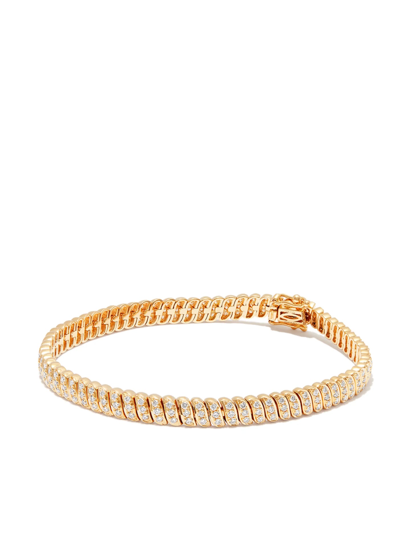 18kt yellow gold Zoe diamond bracelet