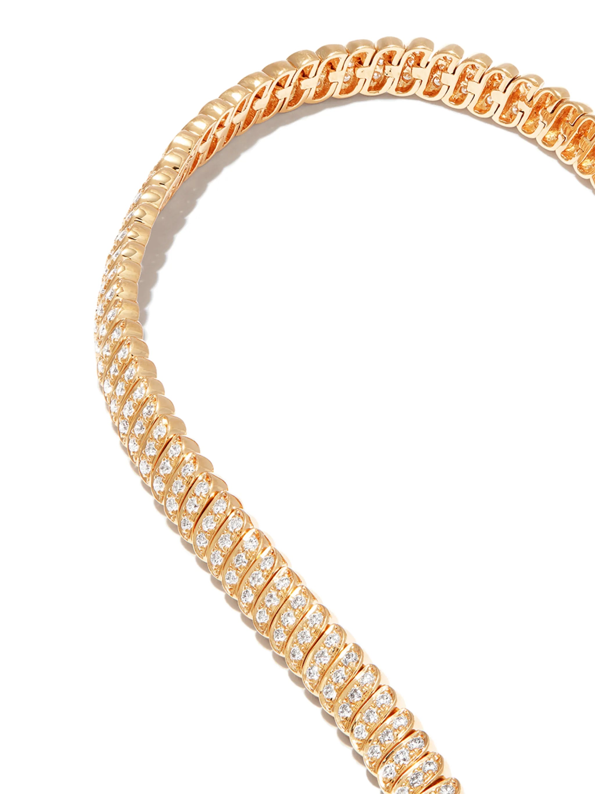 18kt yellow gold Zoe diamond bracelet