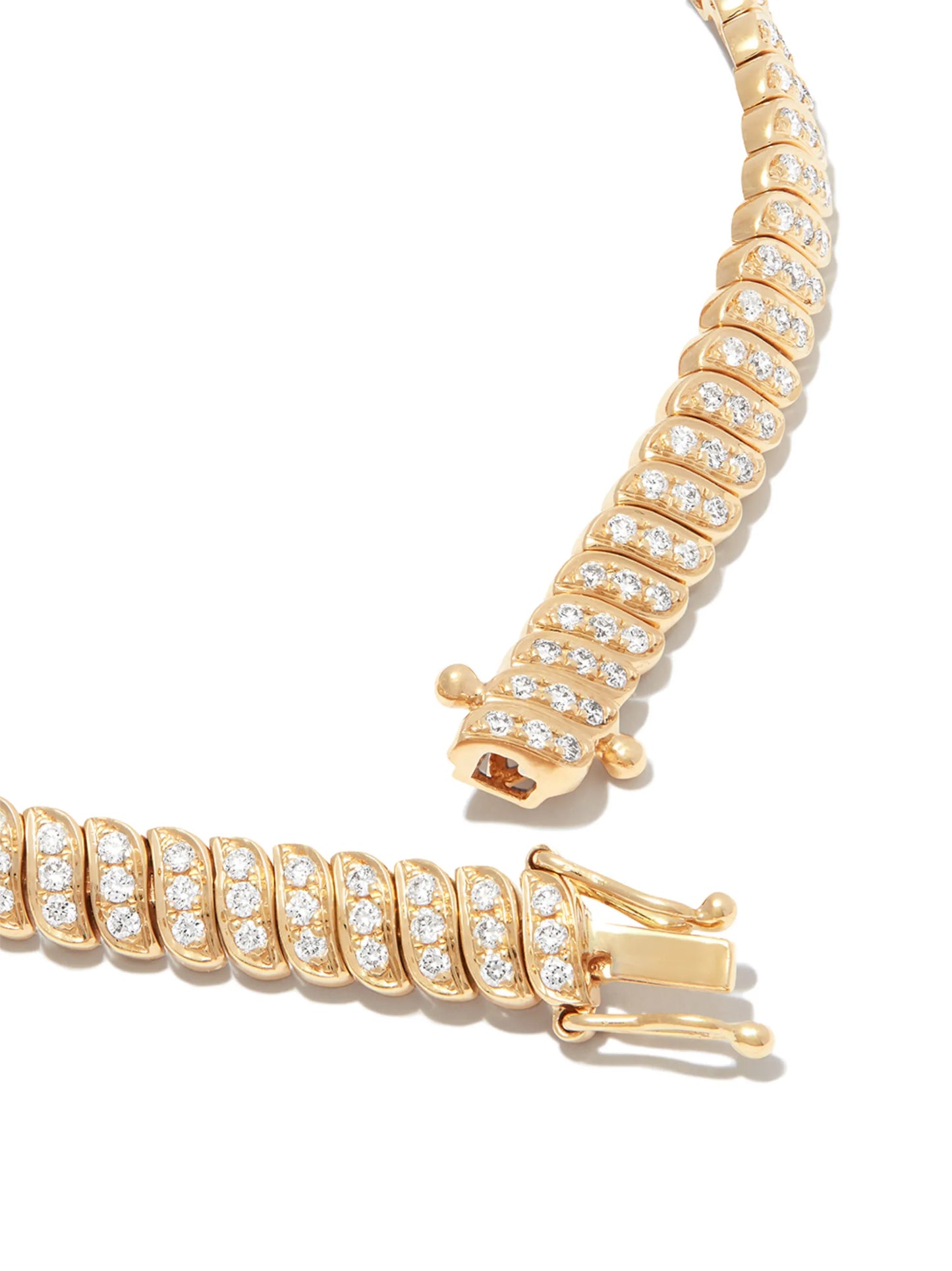 18kt yellow gold Zoe diamond bracelet