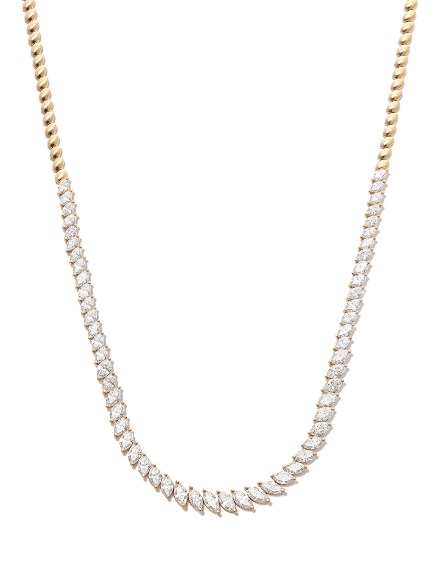 18kt yellow gold diamond necklace