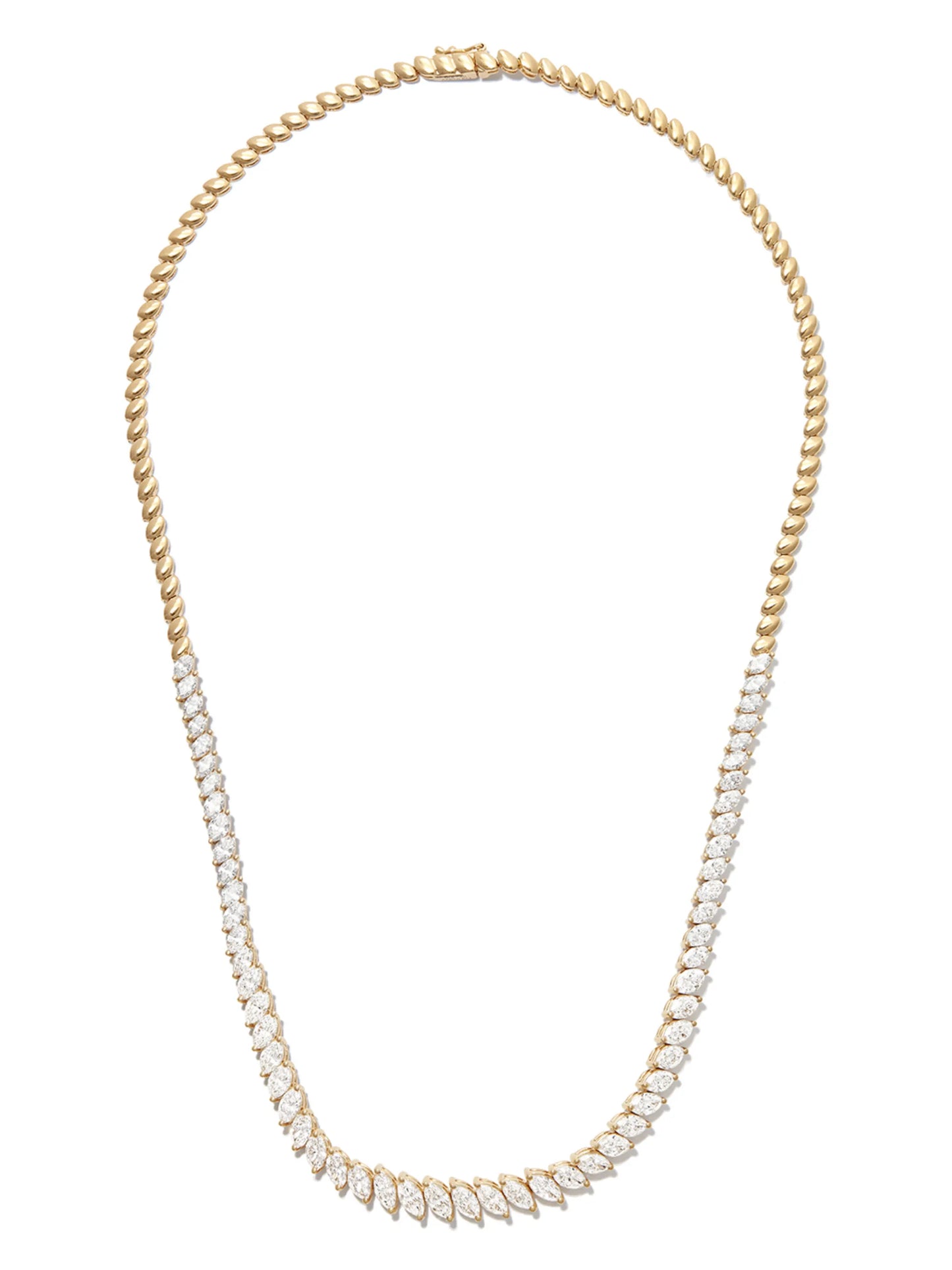 18kt yellow gold diamond necklace