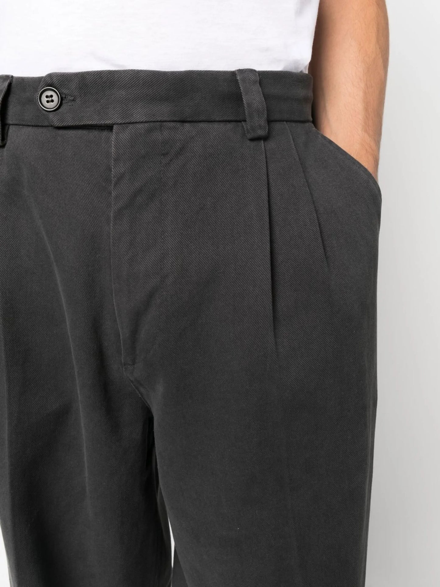 Classic twill-weave trousers