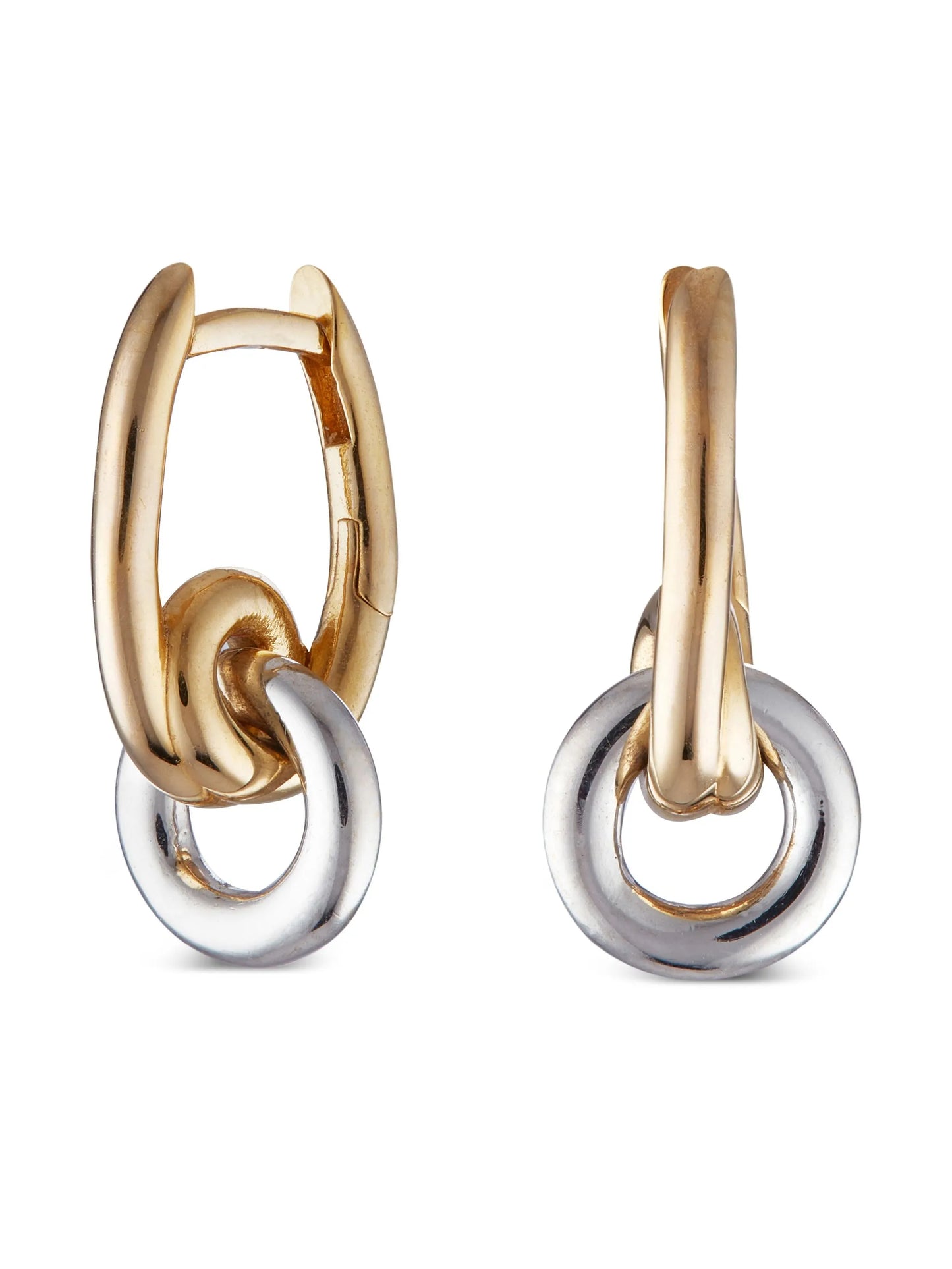 loop drop hoop earrings