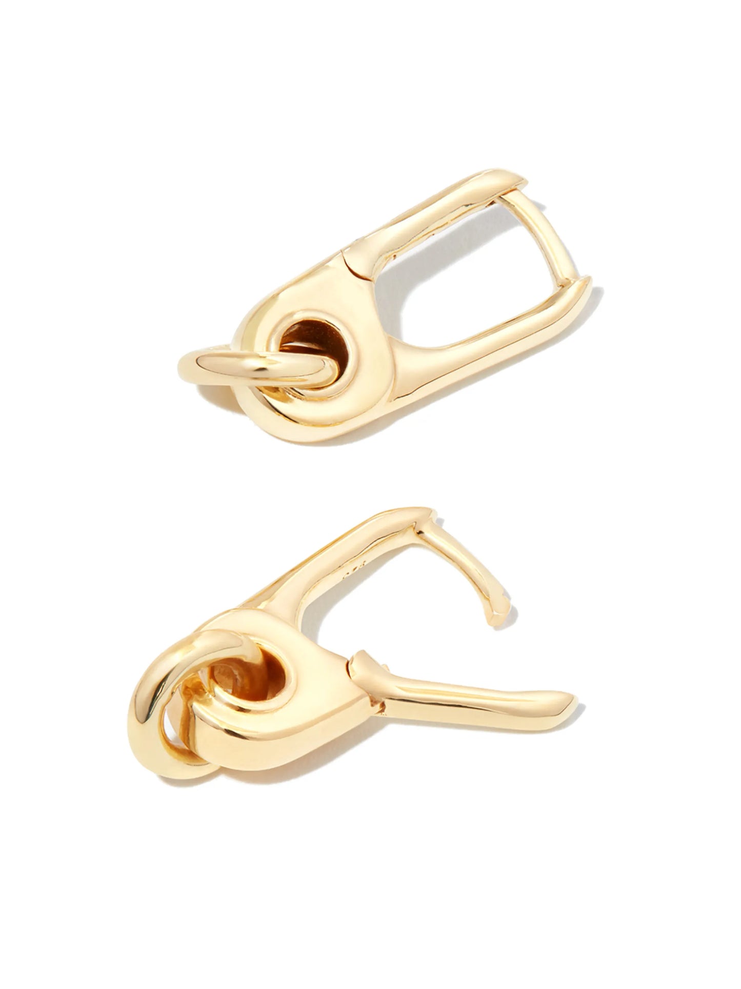 Carabiner hoop earrings