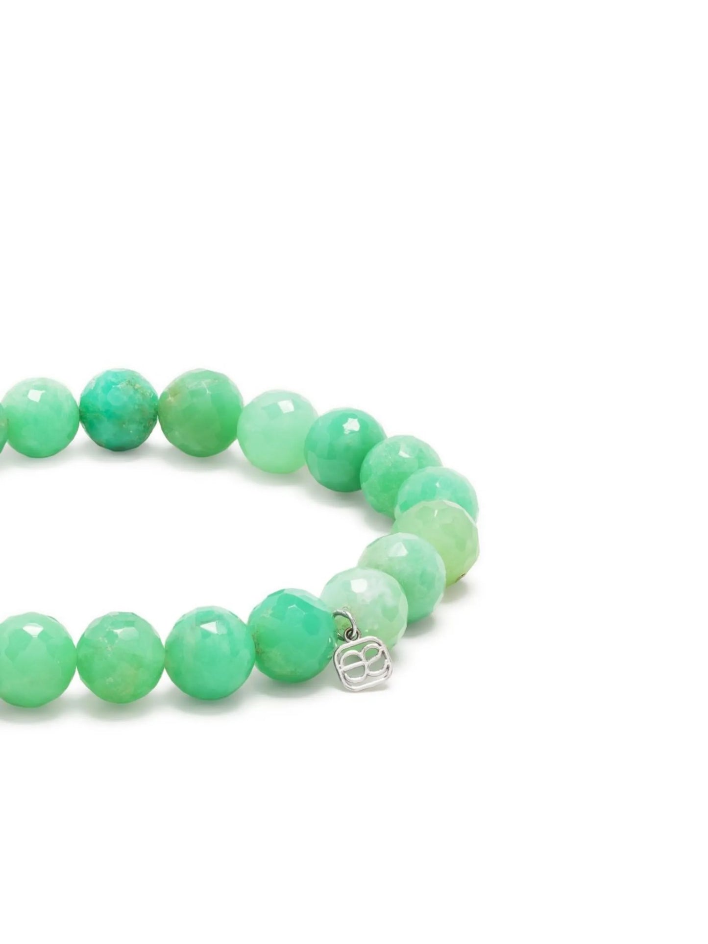 14kt white gold beaded bracelet