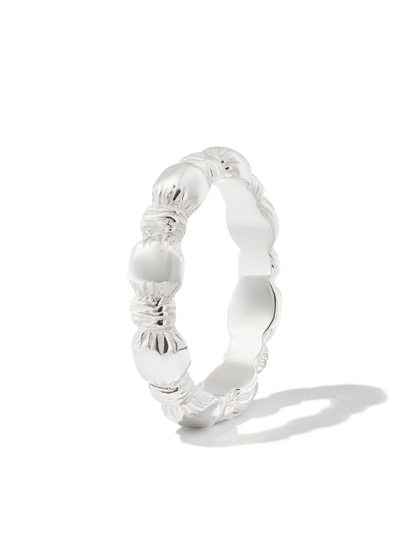 sterling silver Nature Round Root ring