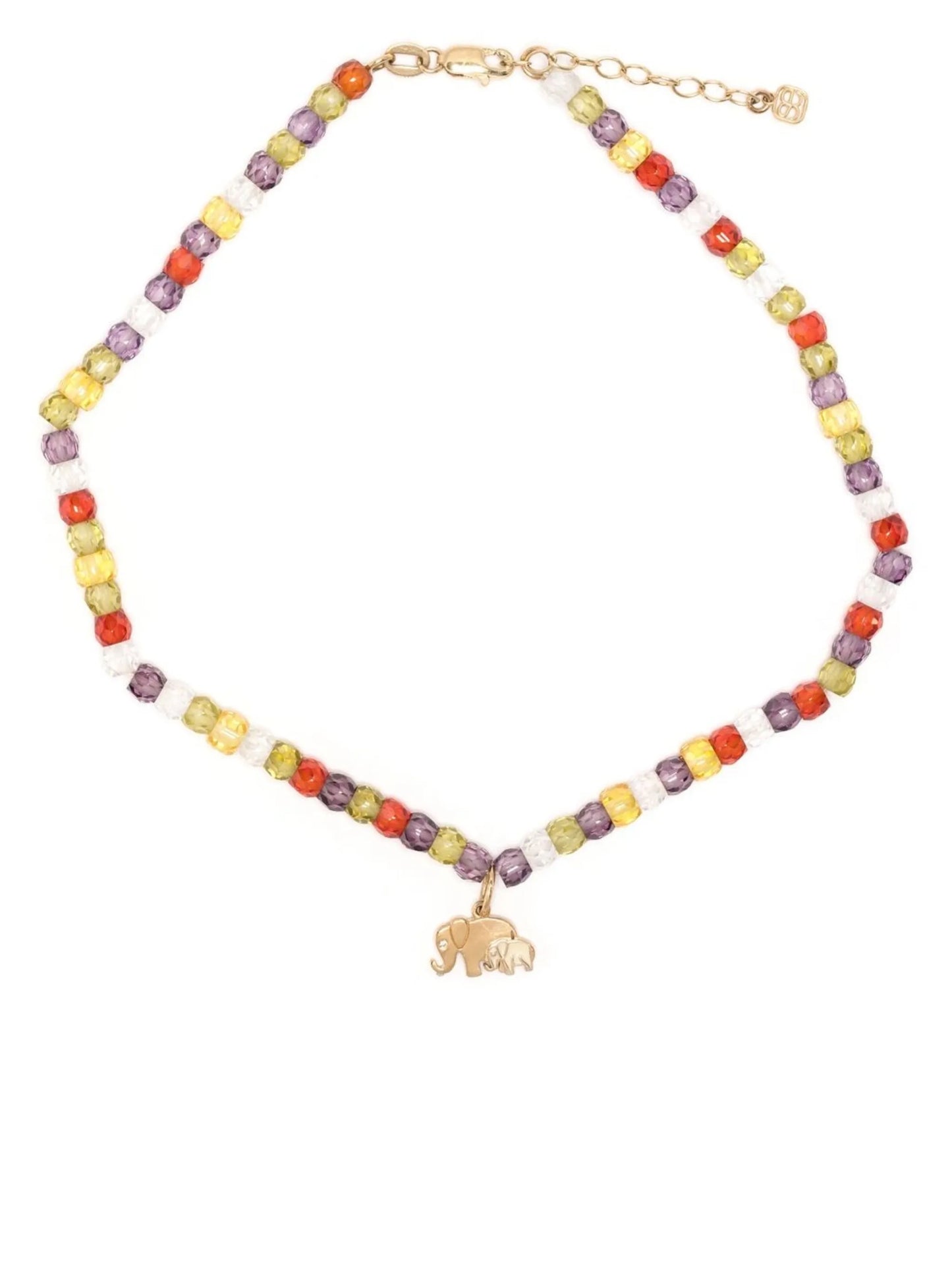 14kt yellow gold Elephant charm anklet