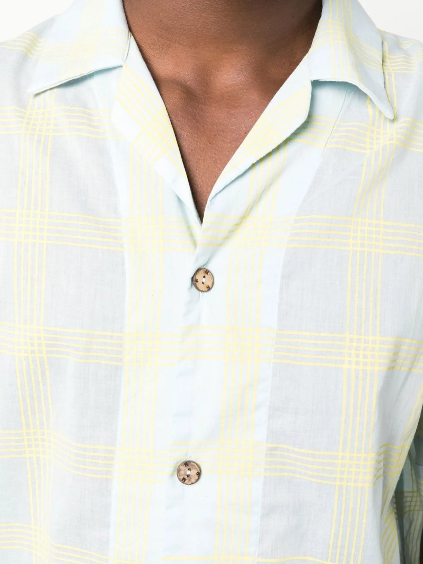 check-pattern short-sleeve shirt