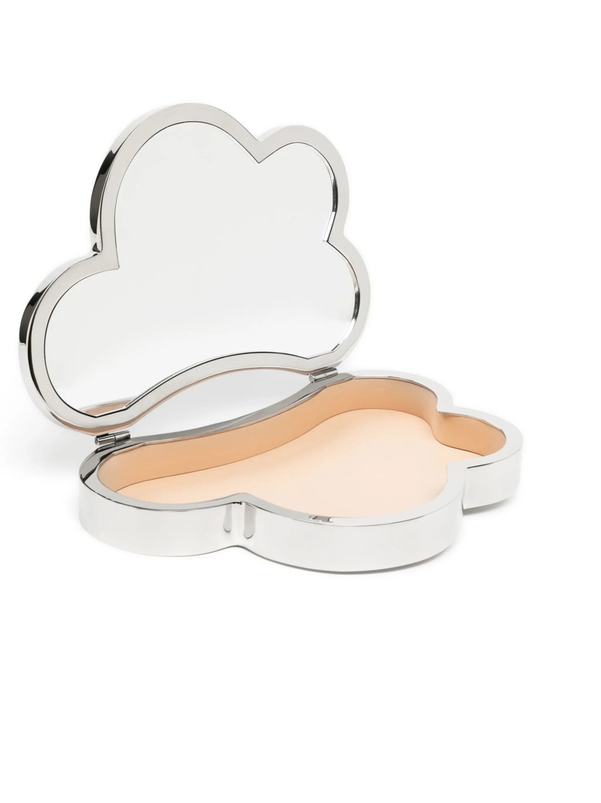 Cloud silver-plated jewellery box