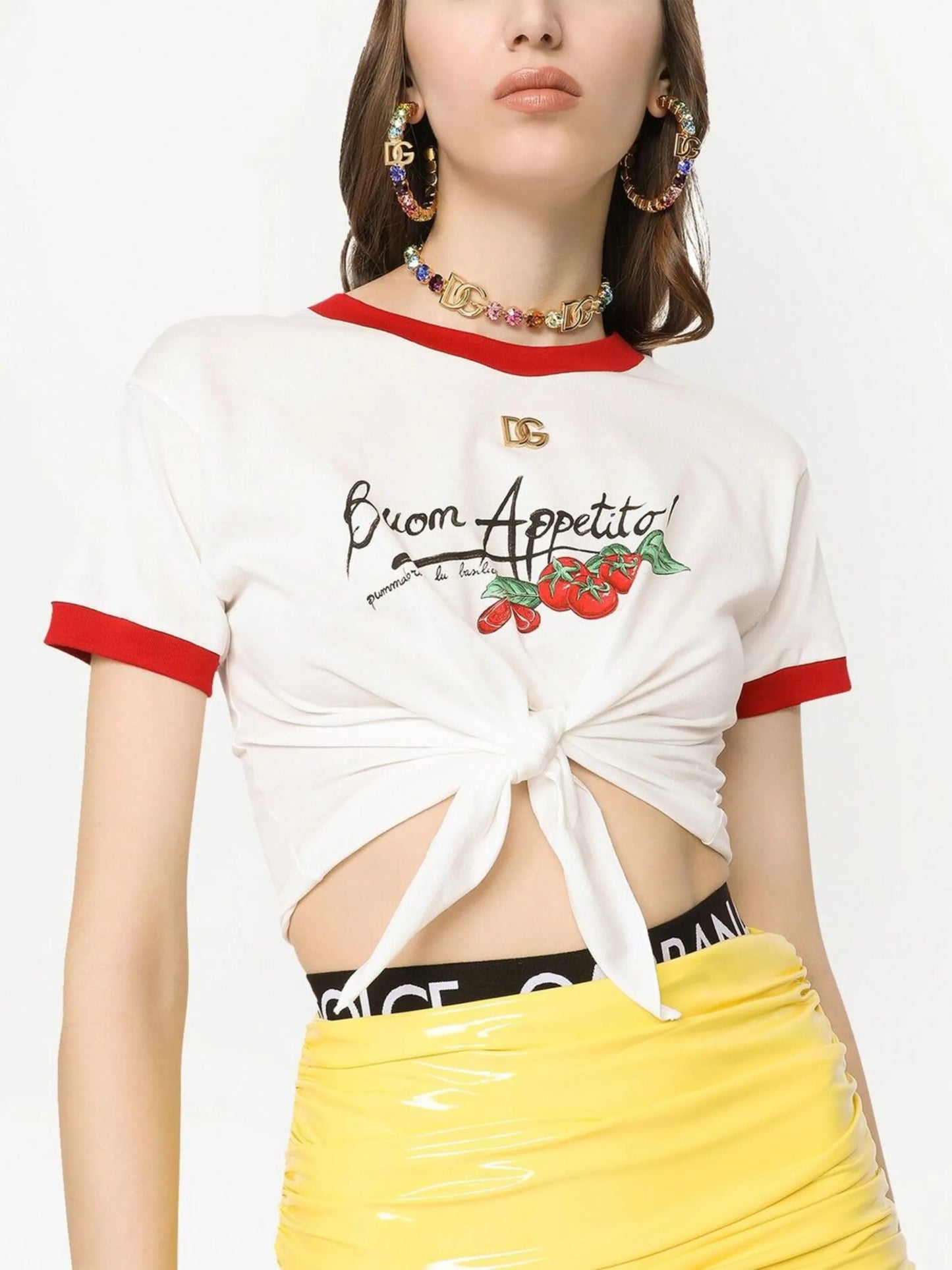slogan-print short-sleeve T-shirt