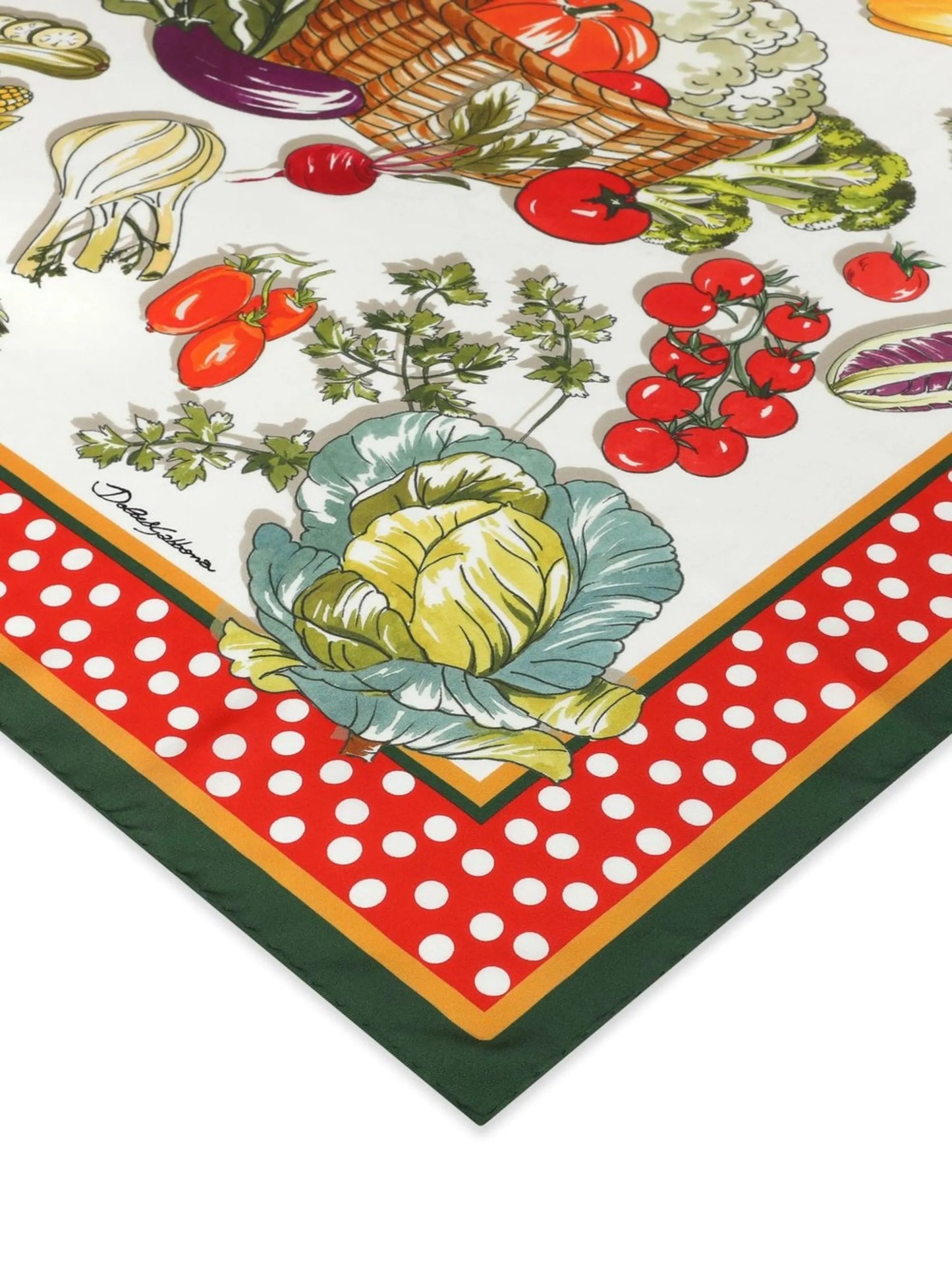 graphic-print silk scarf