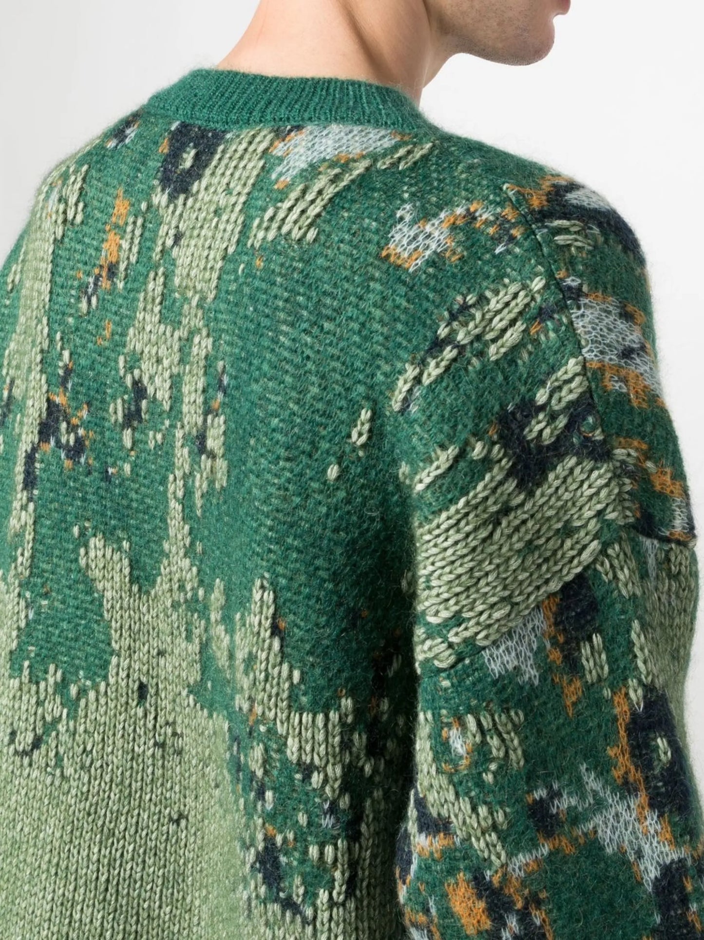 patterned knit jumper