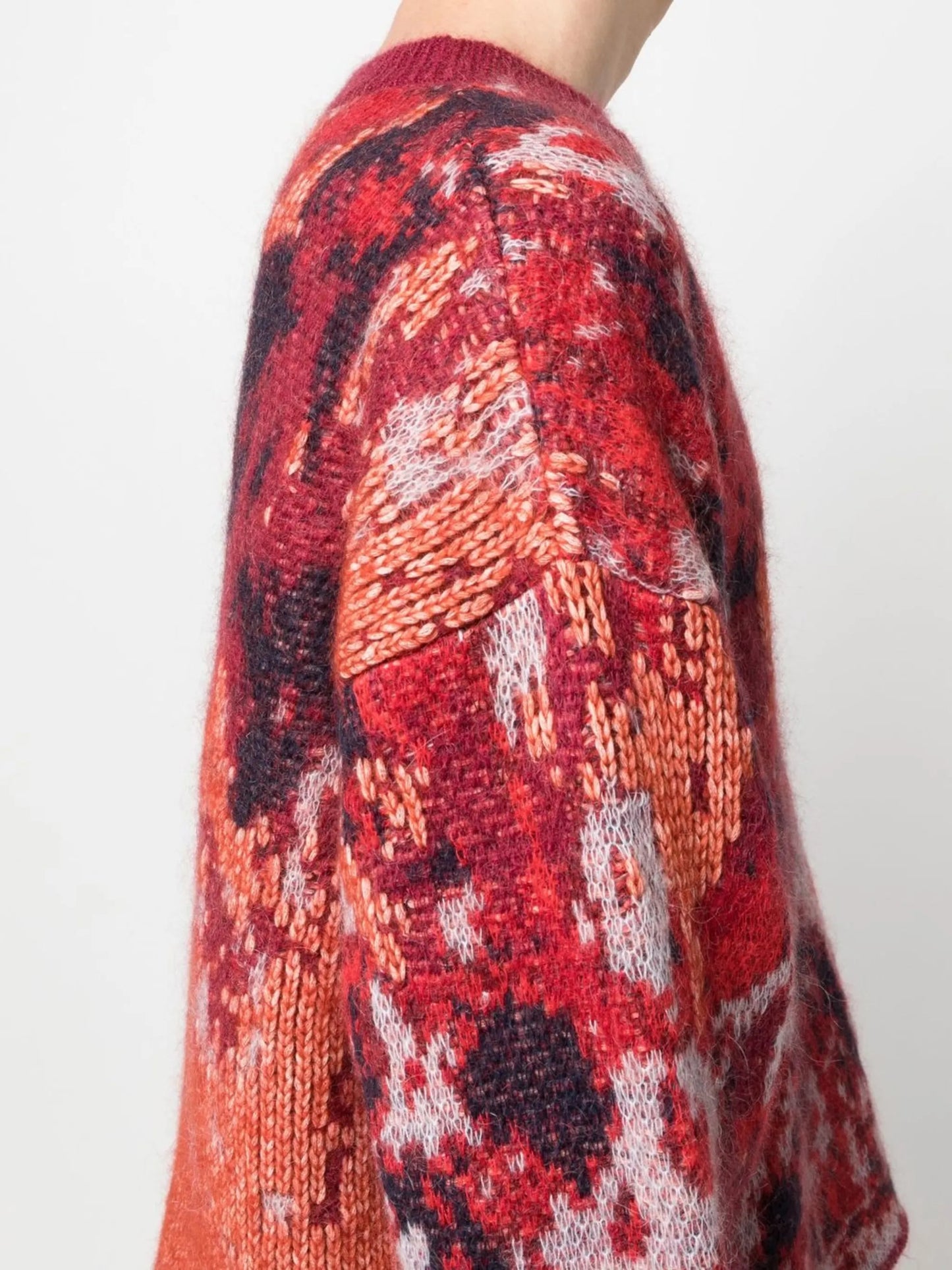 patterned knit jumper