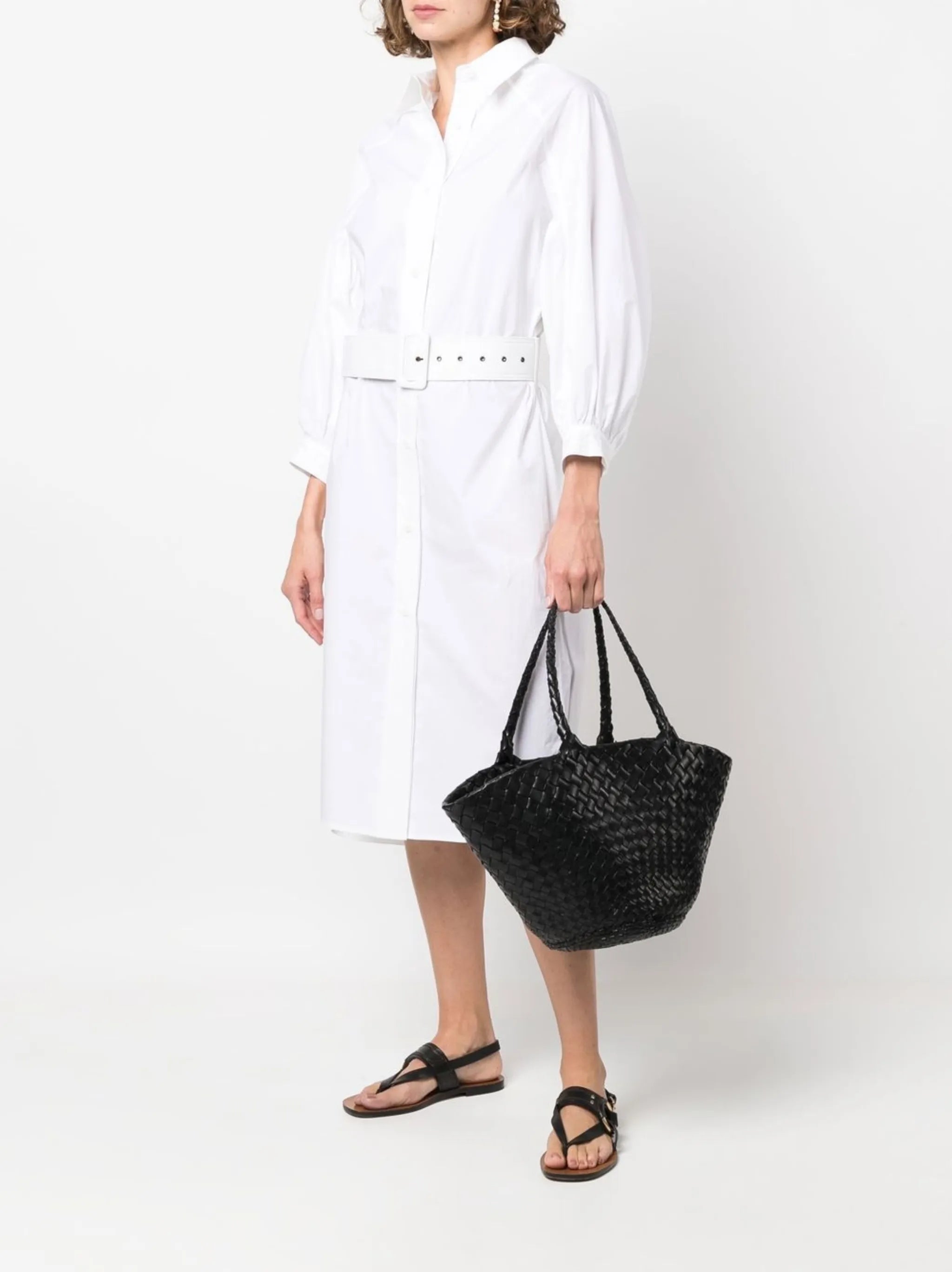 interwoven-design tote bag
