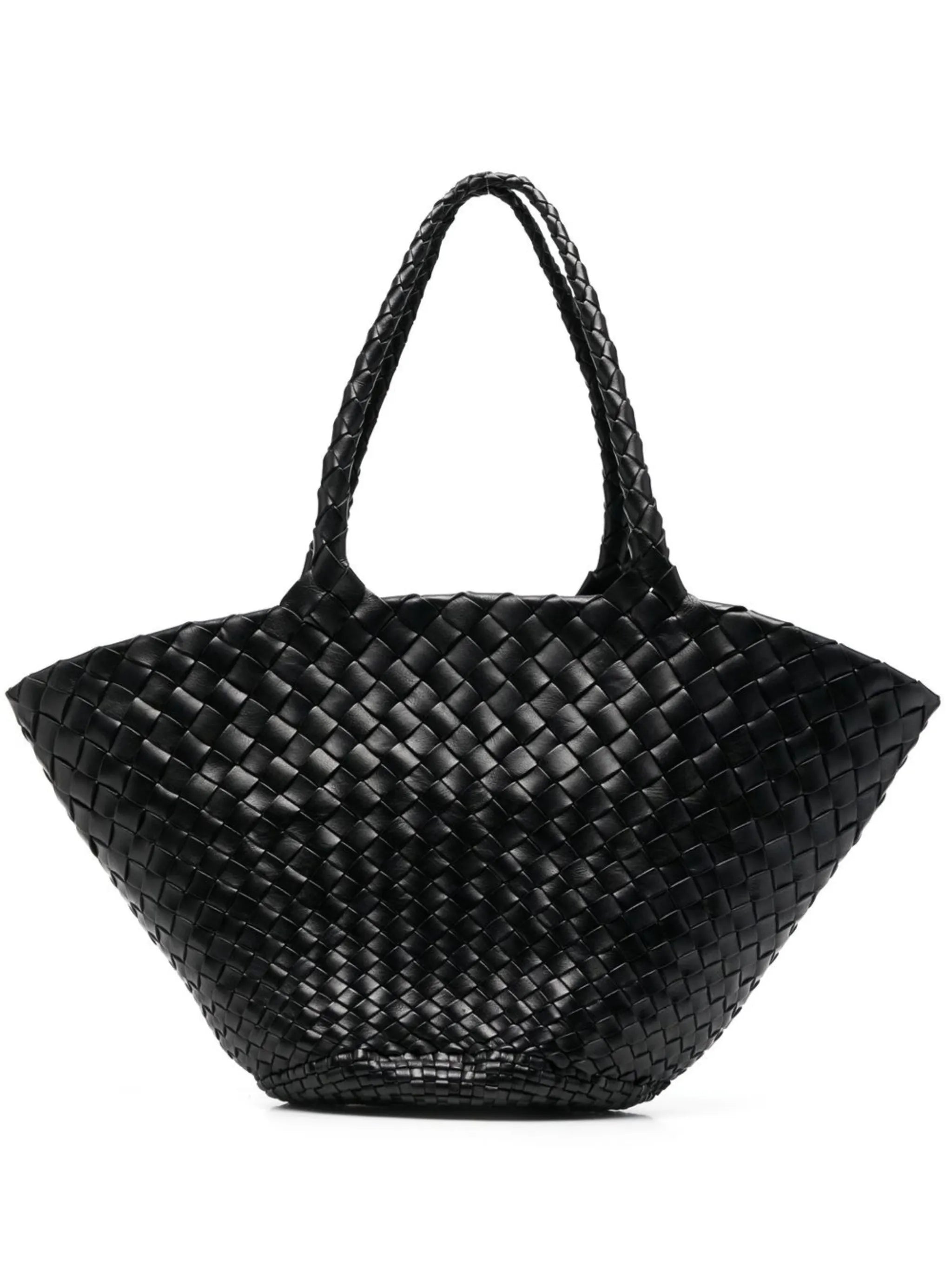 interwoven-design tote bag