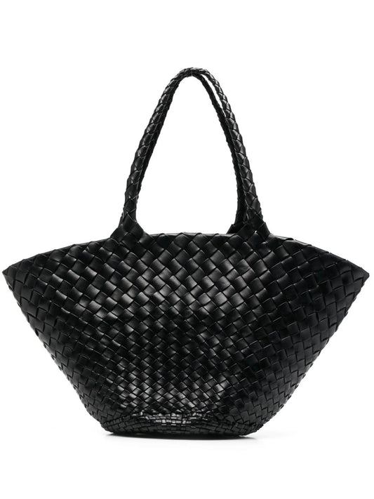 interwoven-design tote bag