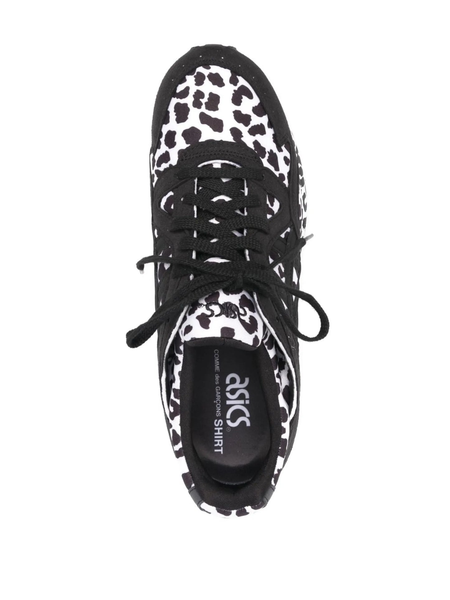 leopard-print lace-up sneakers