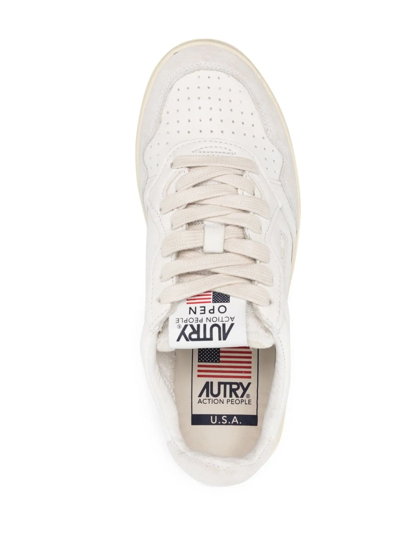 logo-patch lace-up sneakers