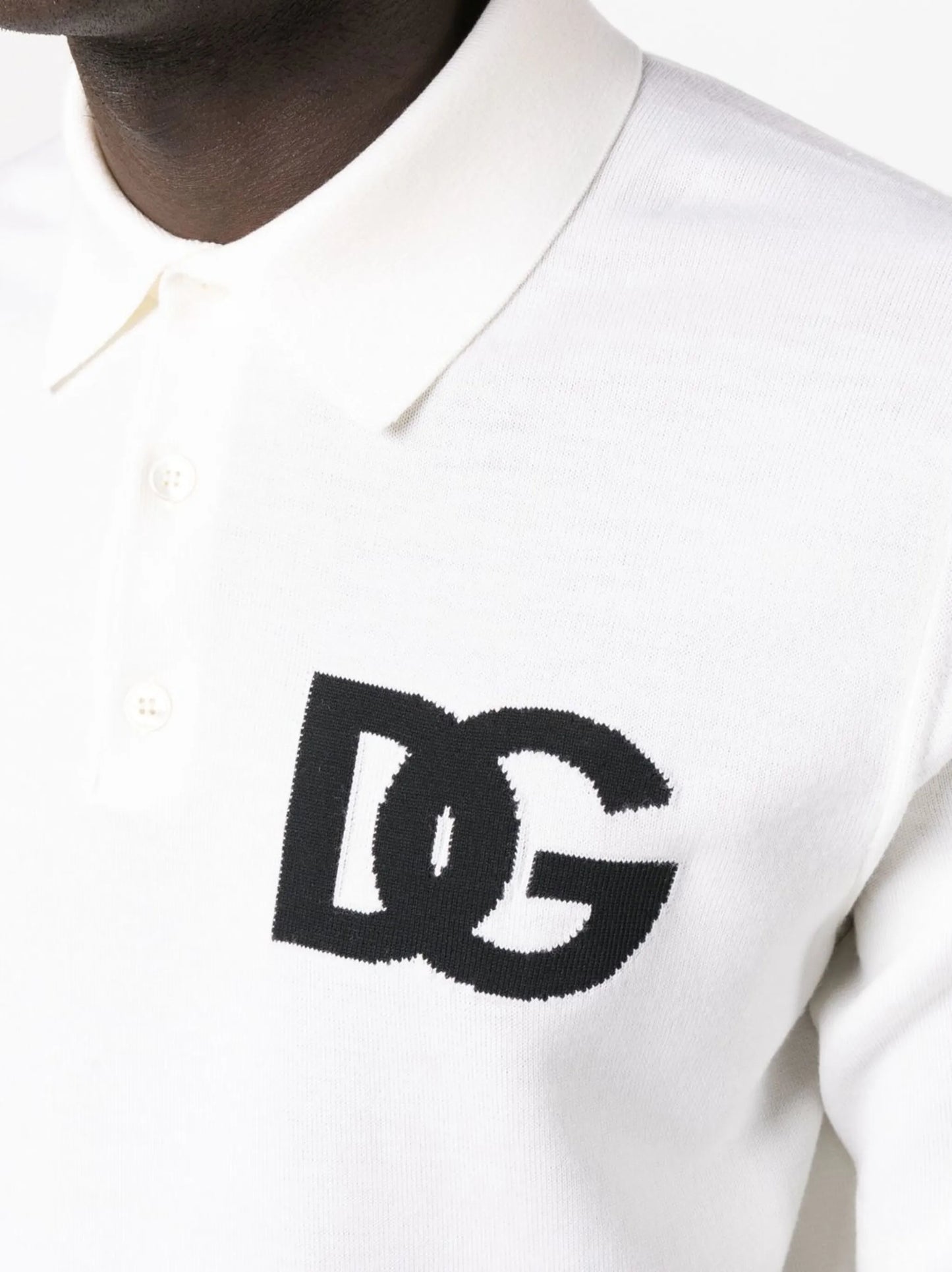 logo knitted polo shirt