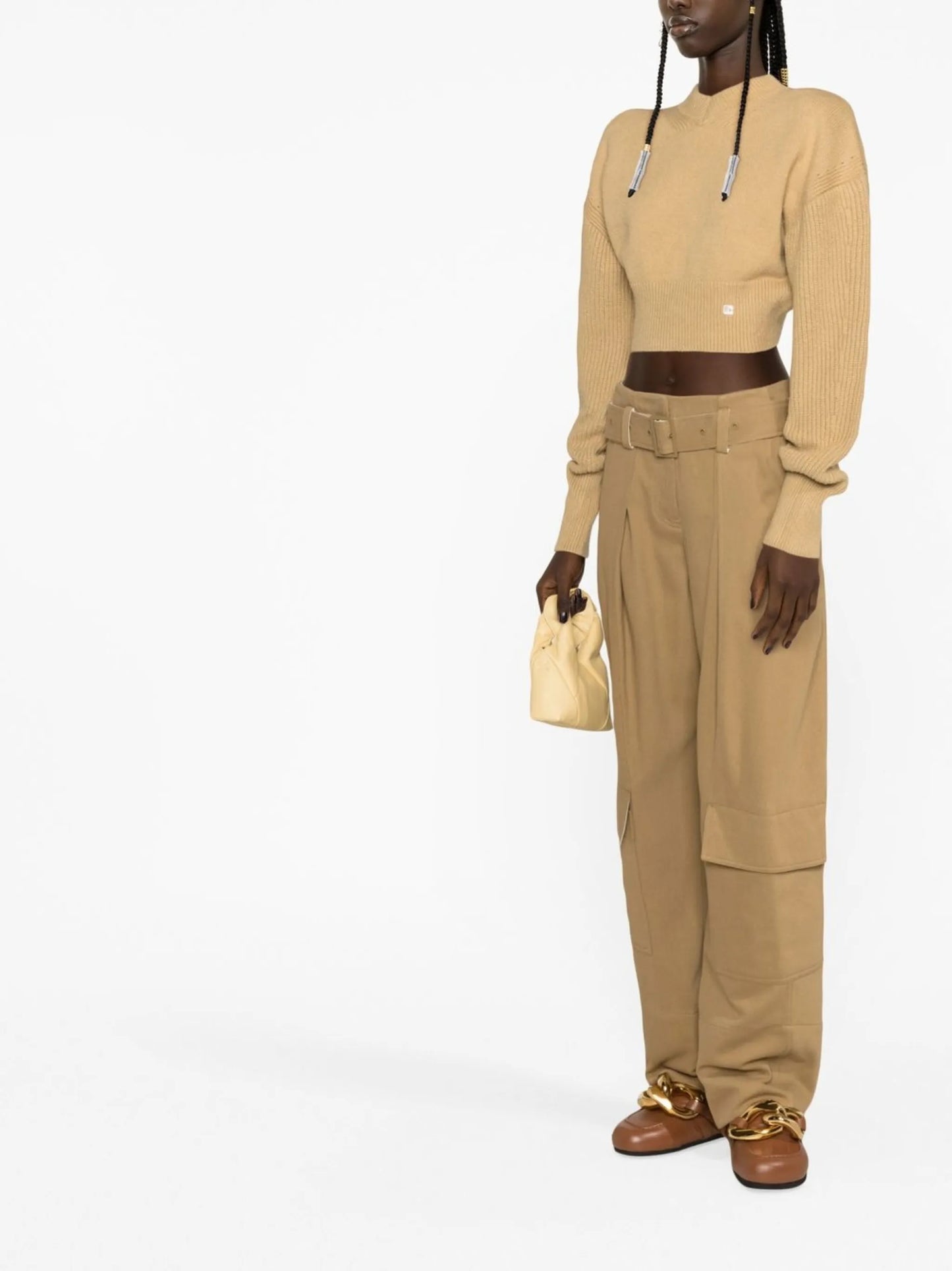 tapered-leg cargo trousers